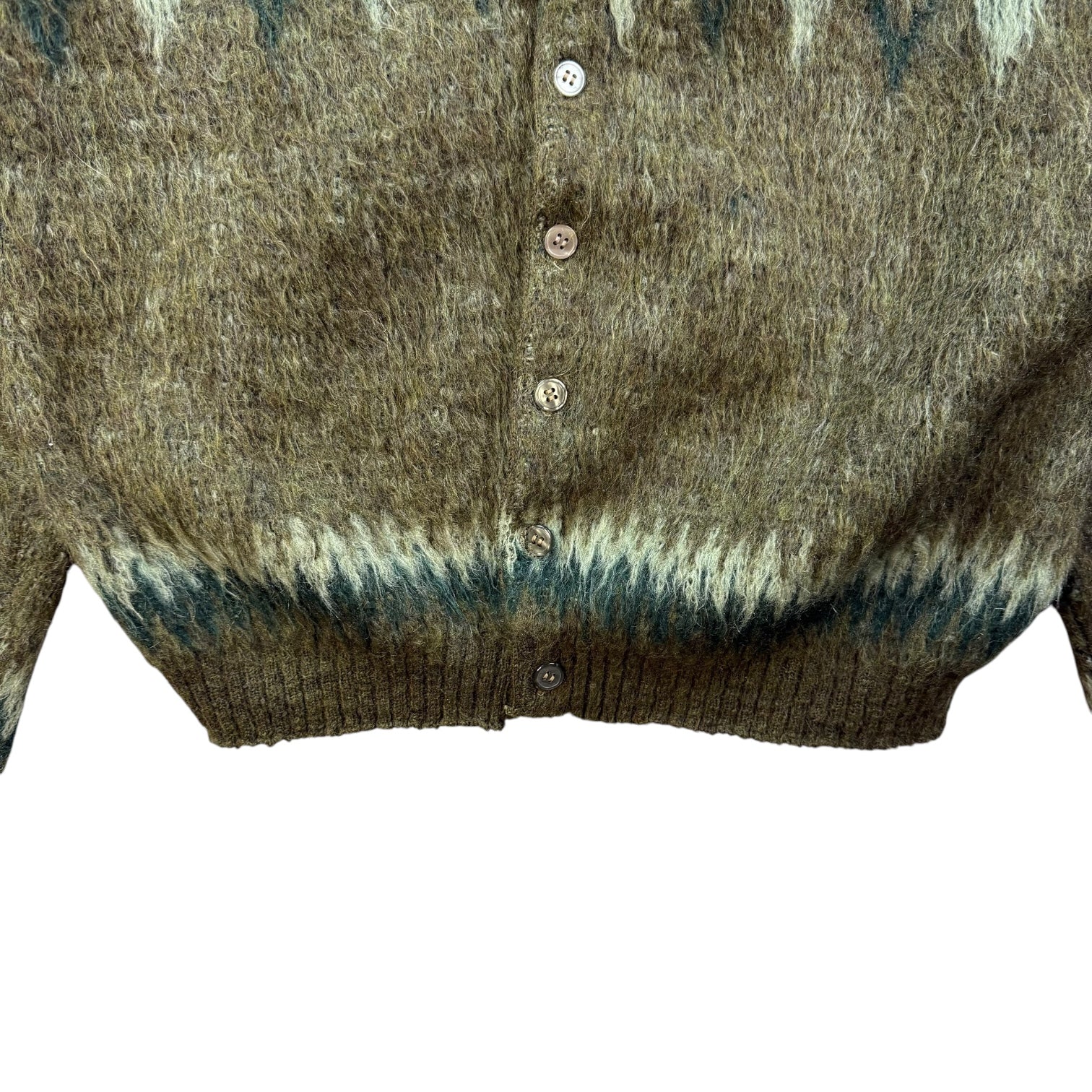 Vintage Catalina Mohair Knit Cardigan Green