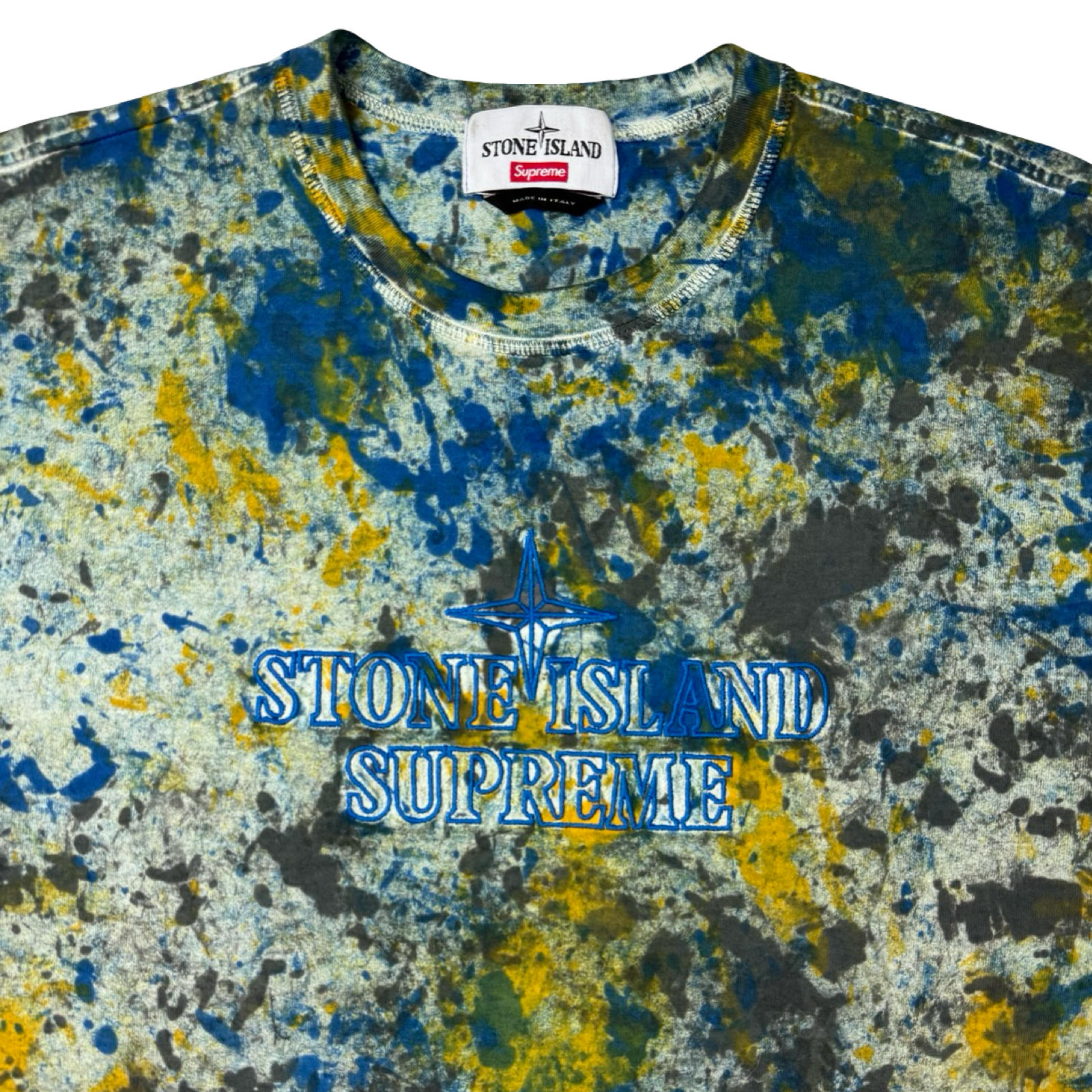 Supreme x Stone Island Embroidered S/S Tee