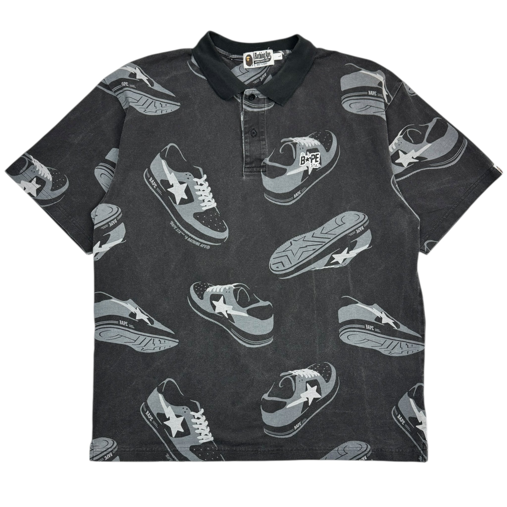 Bape BapeSta AOP Polo Shirt