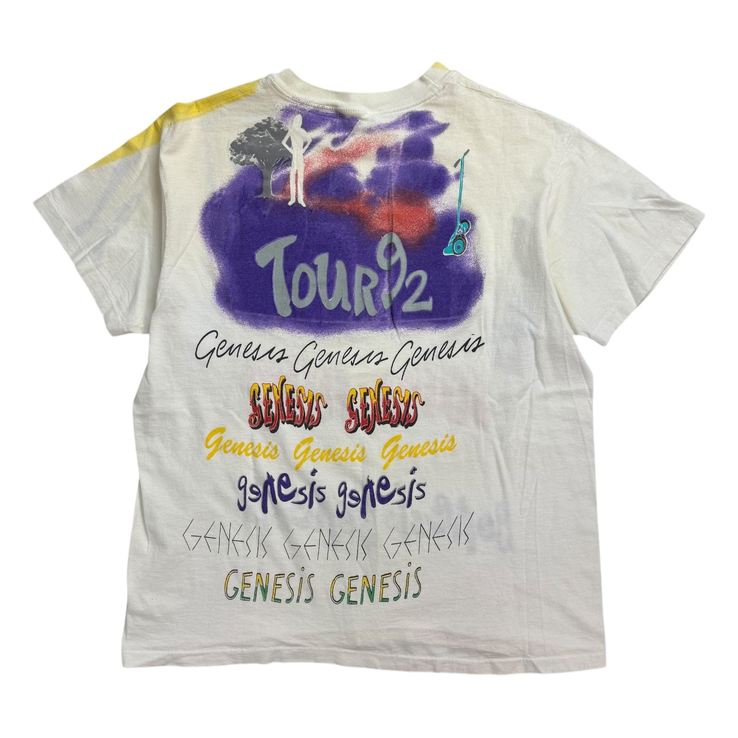 1992 Genesis AOP Font Tee White