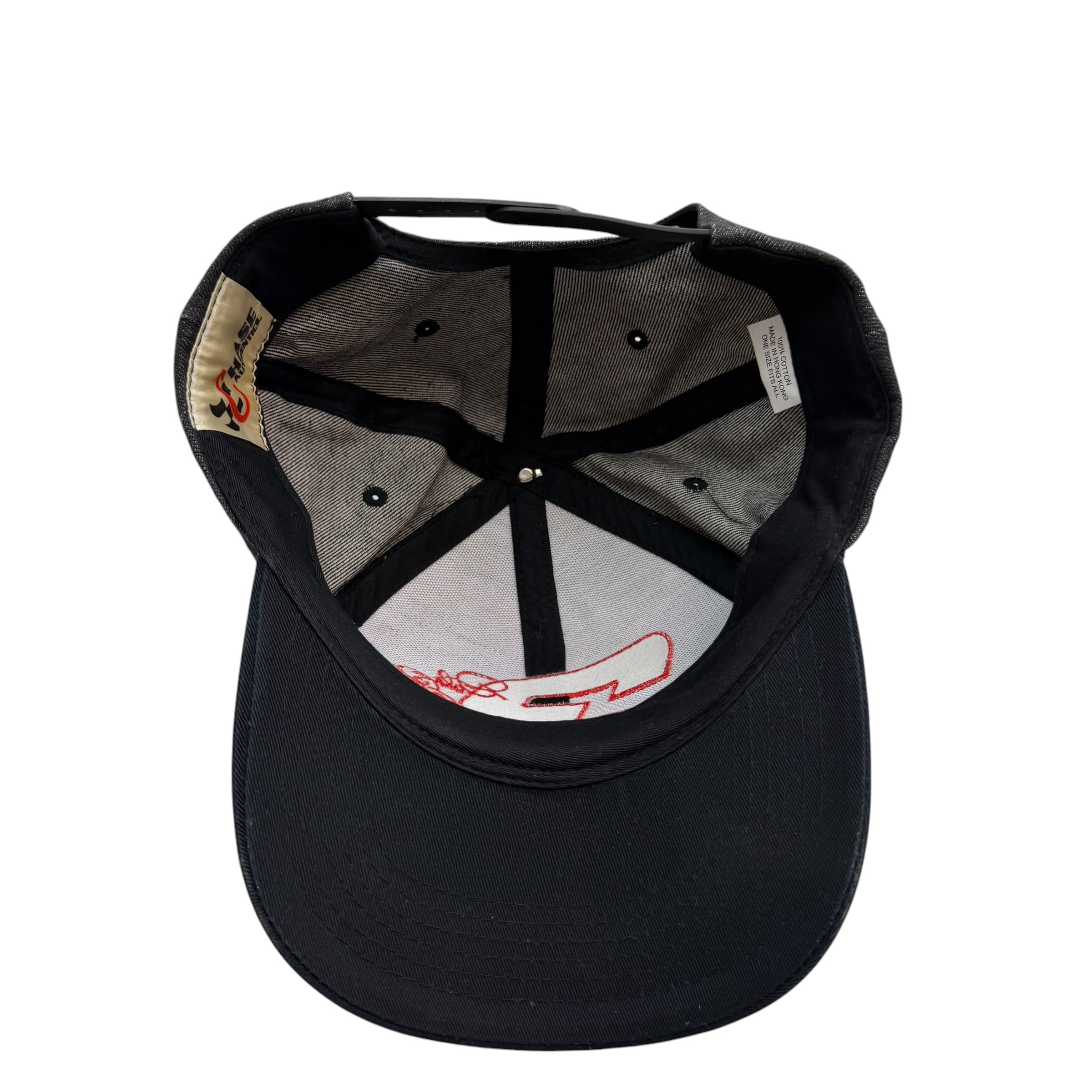 Vintage Chase Authentics Dale Earnhardt Jr. NASCAR Denim Embroidered Snapback Hat Black