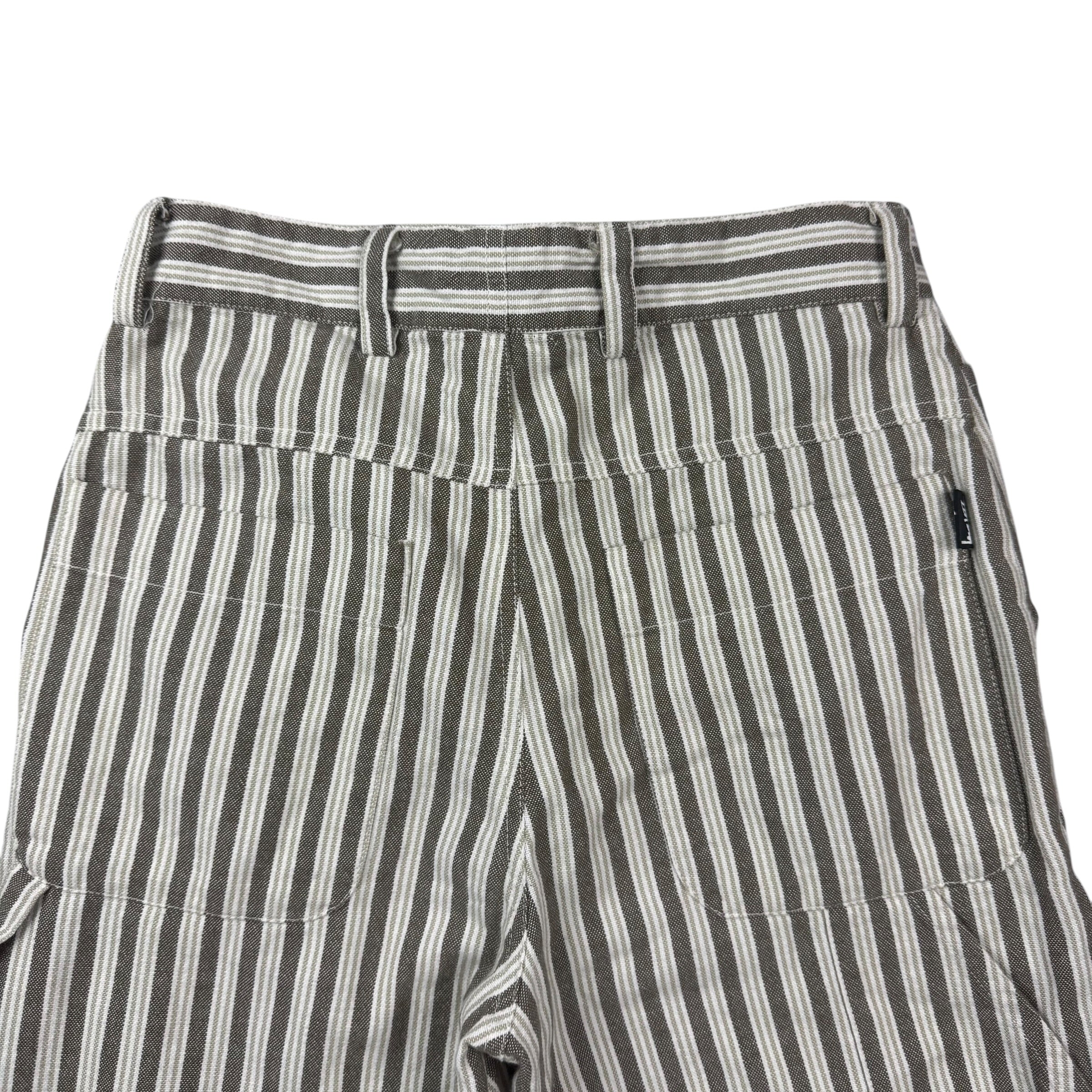 (W) Stussy Striped by Double Knee Carpenter Pants