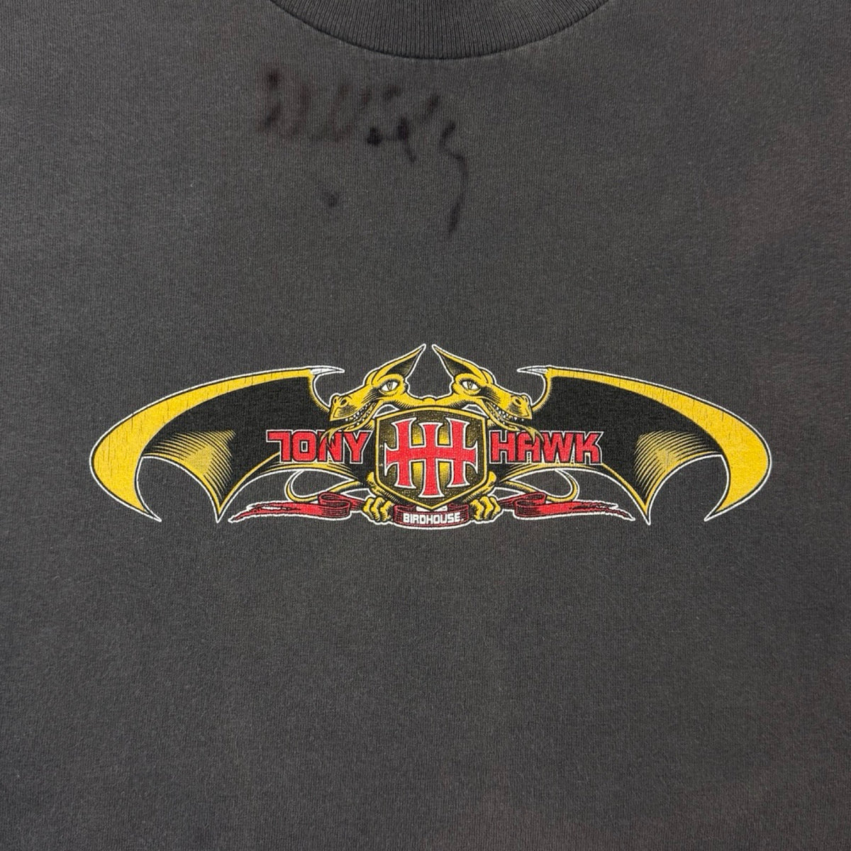 Vintage Y2K Birdhouse Skateboards Tony Hawk L/S Shirt Grey