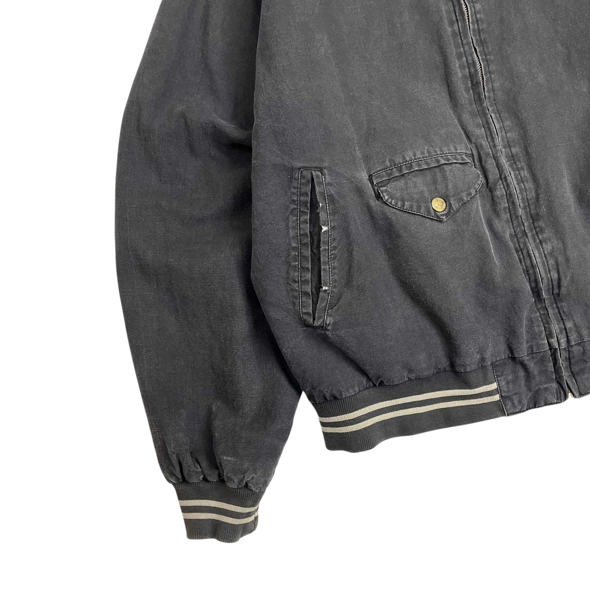 Vintage Mirage Chicago White Sox Varsity Jacket Faded Black