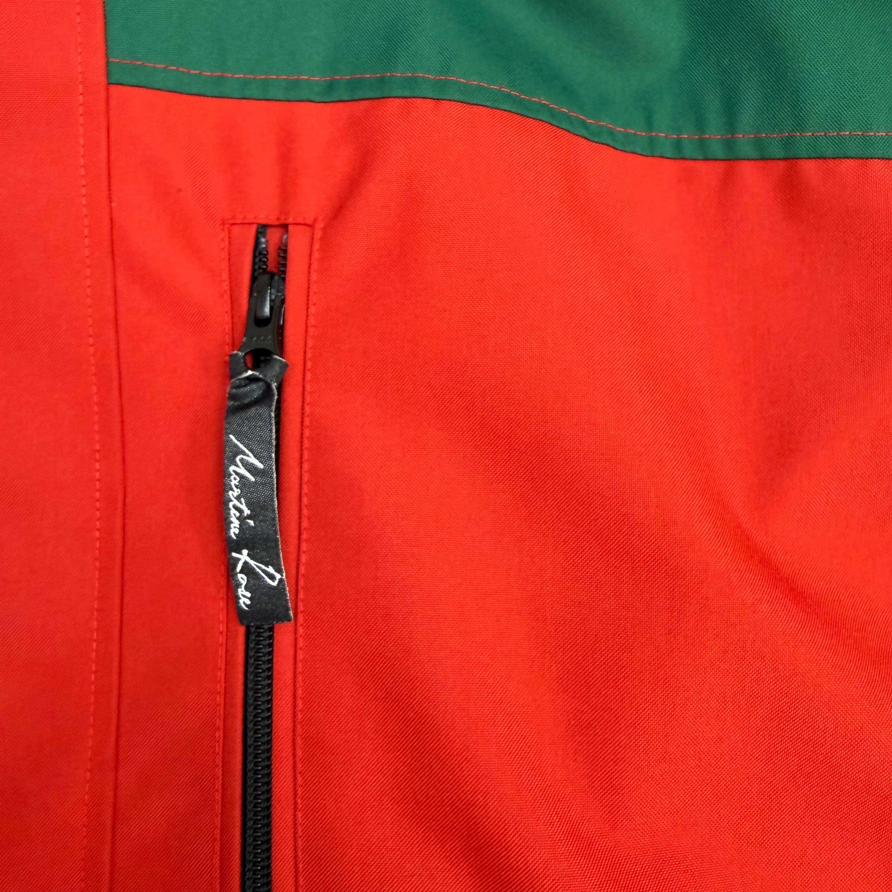 Martine Rose SS18 Oversized Colorblock Rain Parka Red