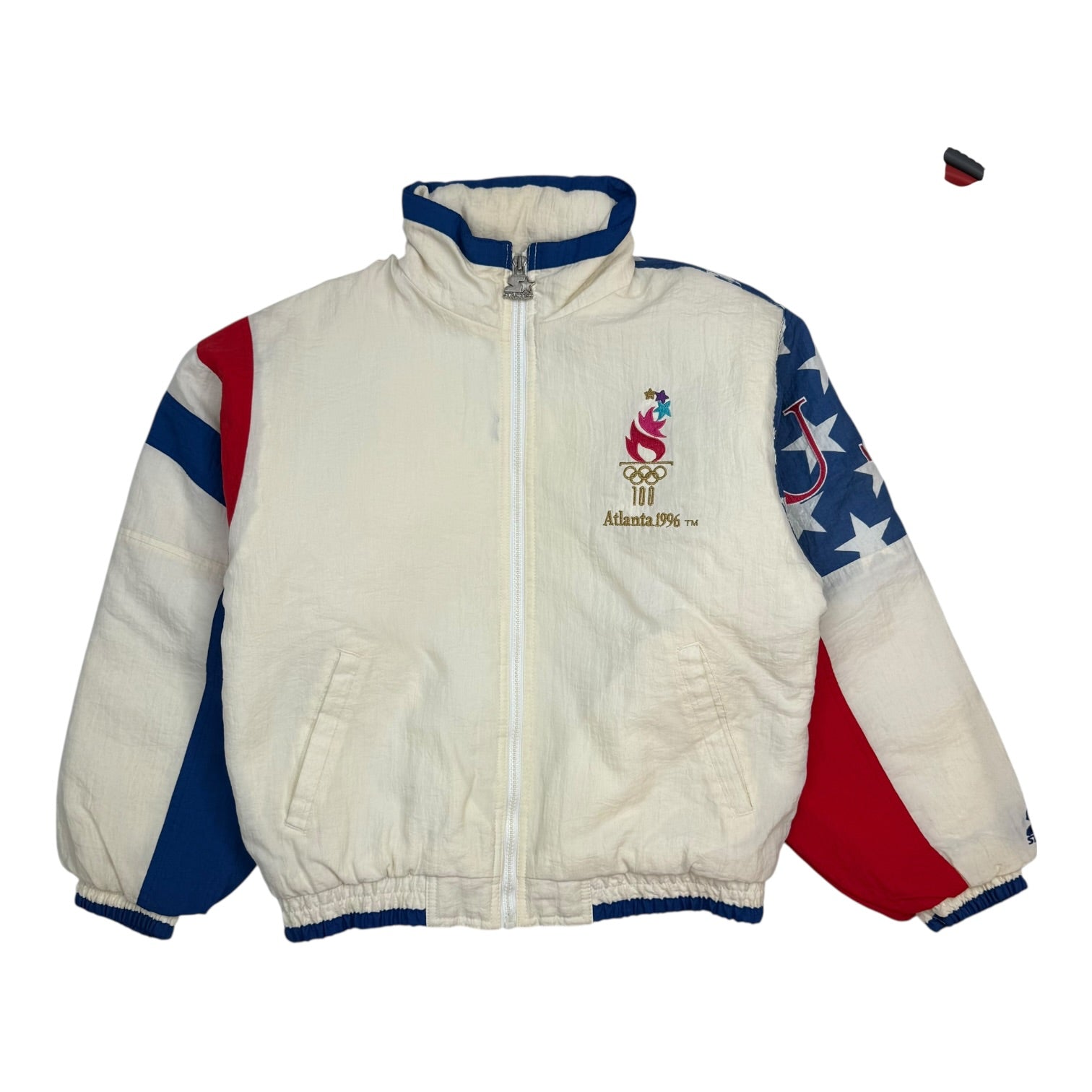 1996 Starter Atlanta Olympics USA Jacket Red/White/Blue