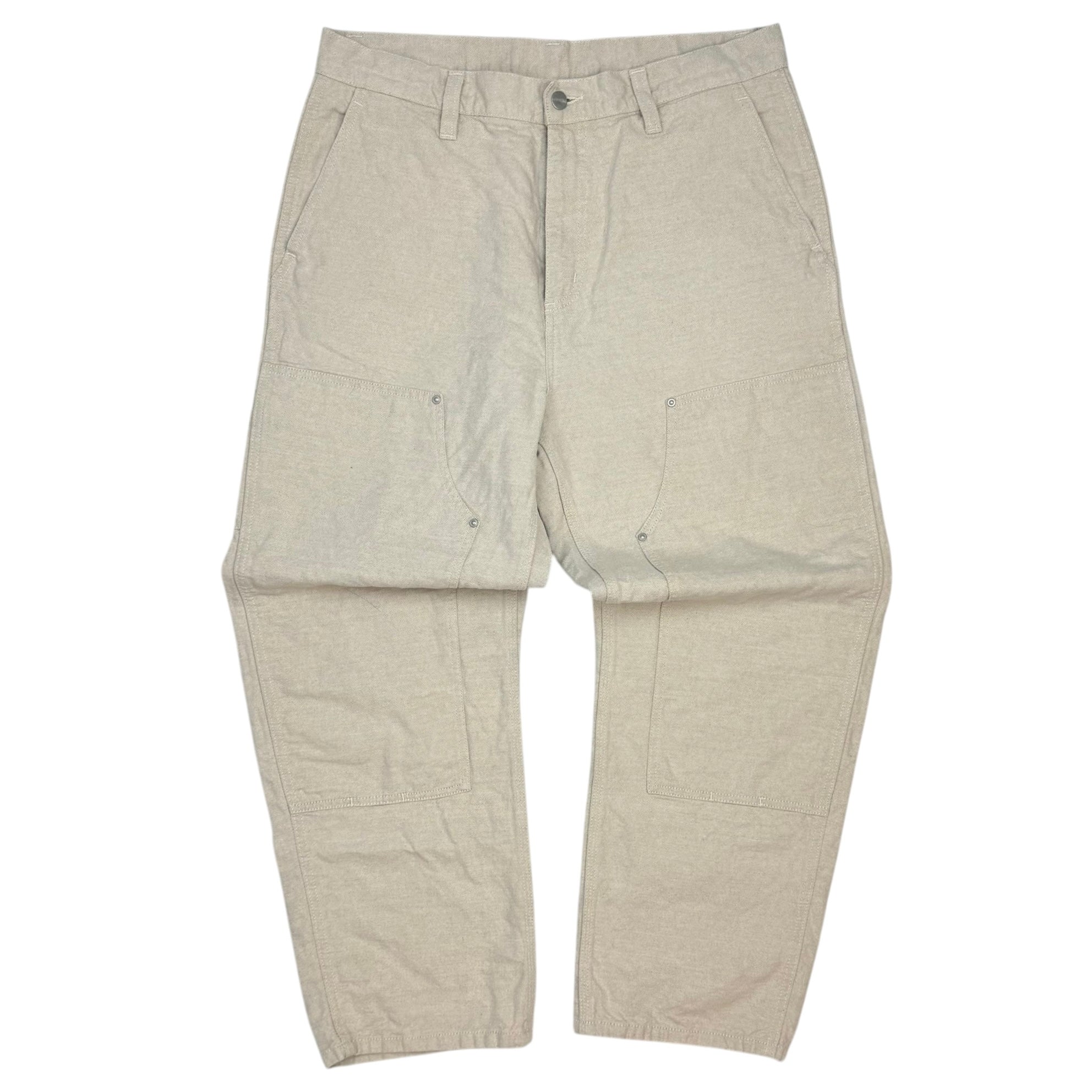 Carhartt WIP Walter Linen Double Knee Pant Beige