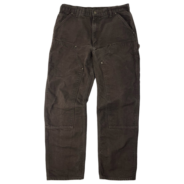 Vintage Carhartt Double Knee Carpenter Pants Dark Brown