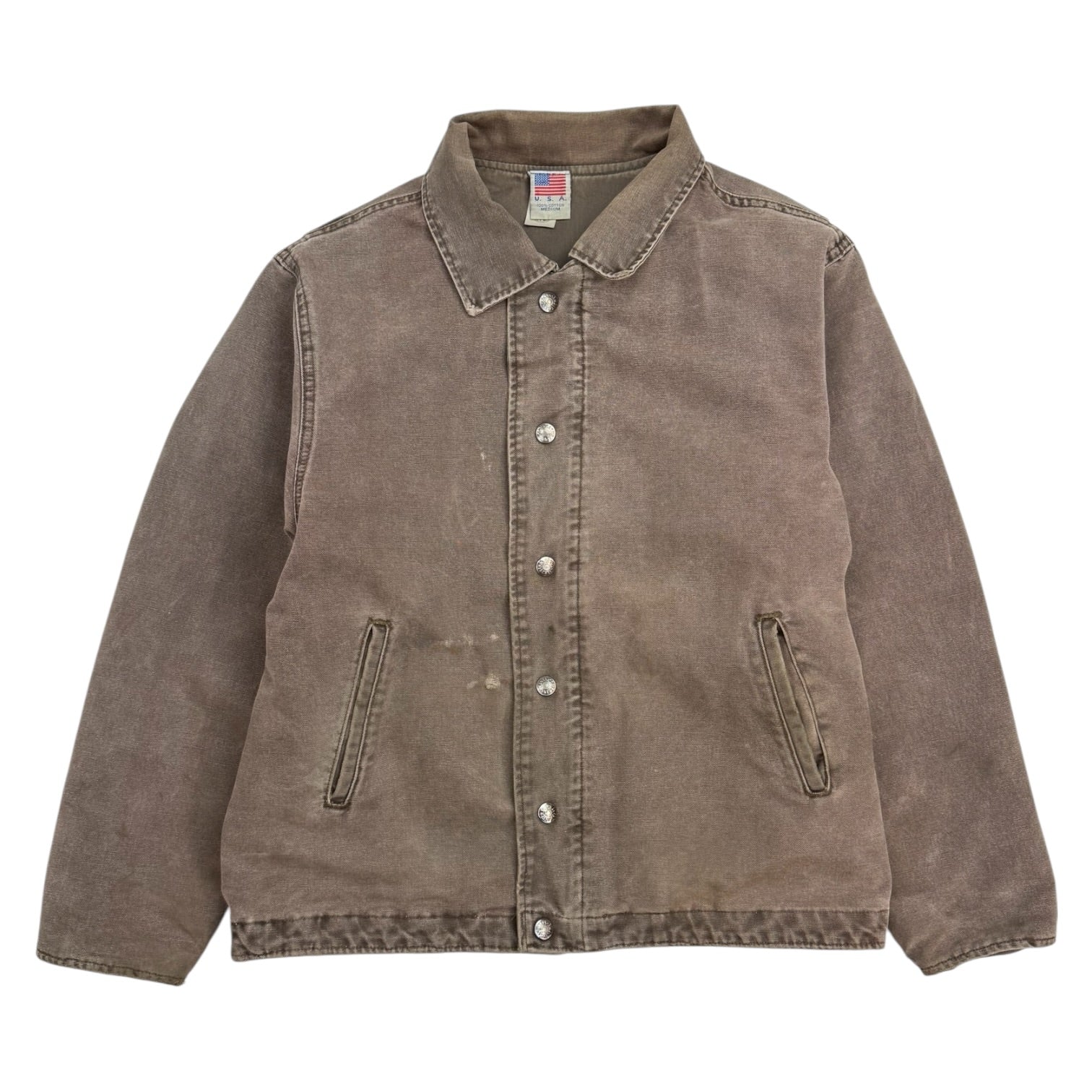 Vintage Shovelhead Duck Canvas Jacket Washed Brown