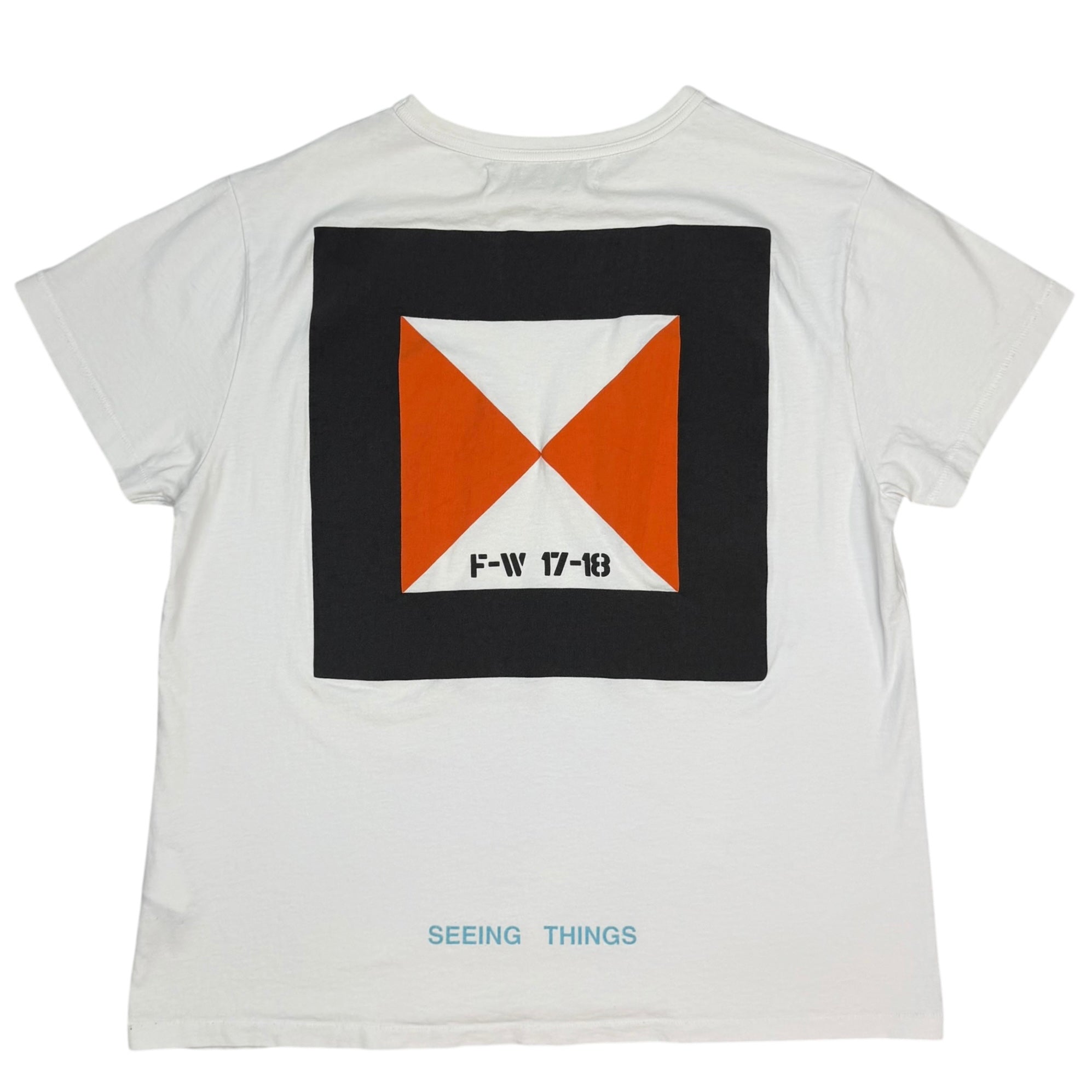 Off-White Seeing Things Nautical Flag Tee White