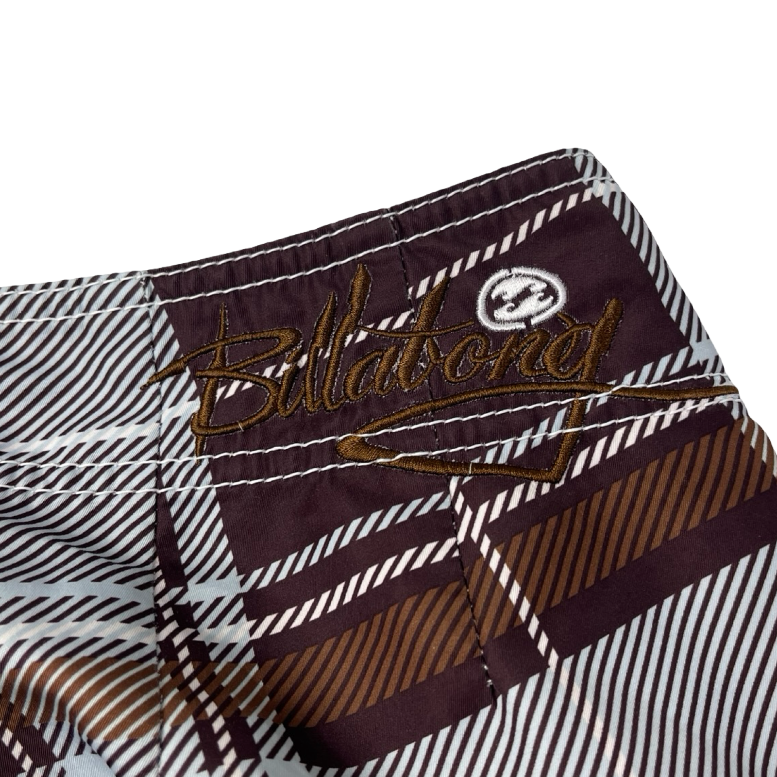Vintage Y2K Quiksilver Tartan Rising Sun Board Shorts