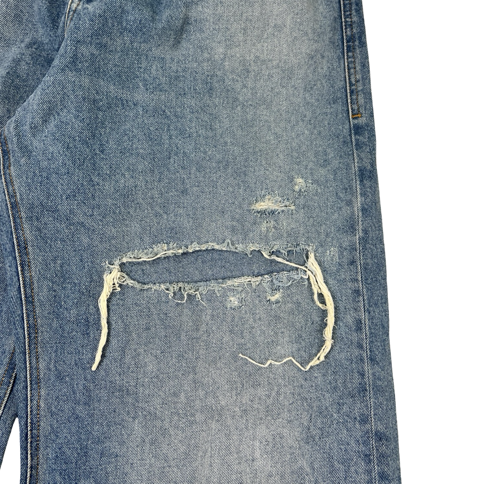 Diesel D-Rise Relaxed Wide-Leg Distressed Jeans