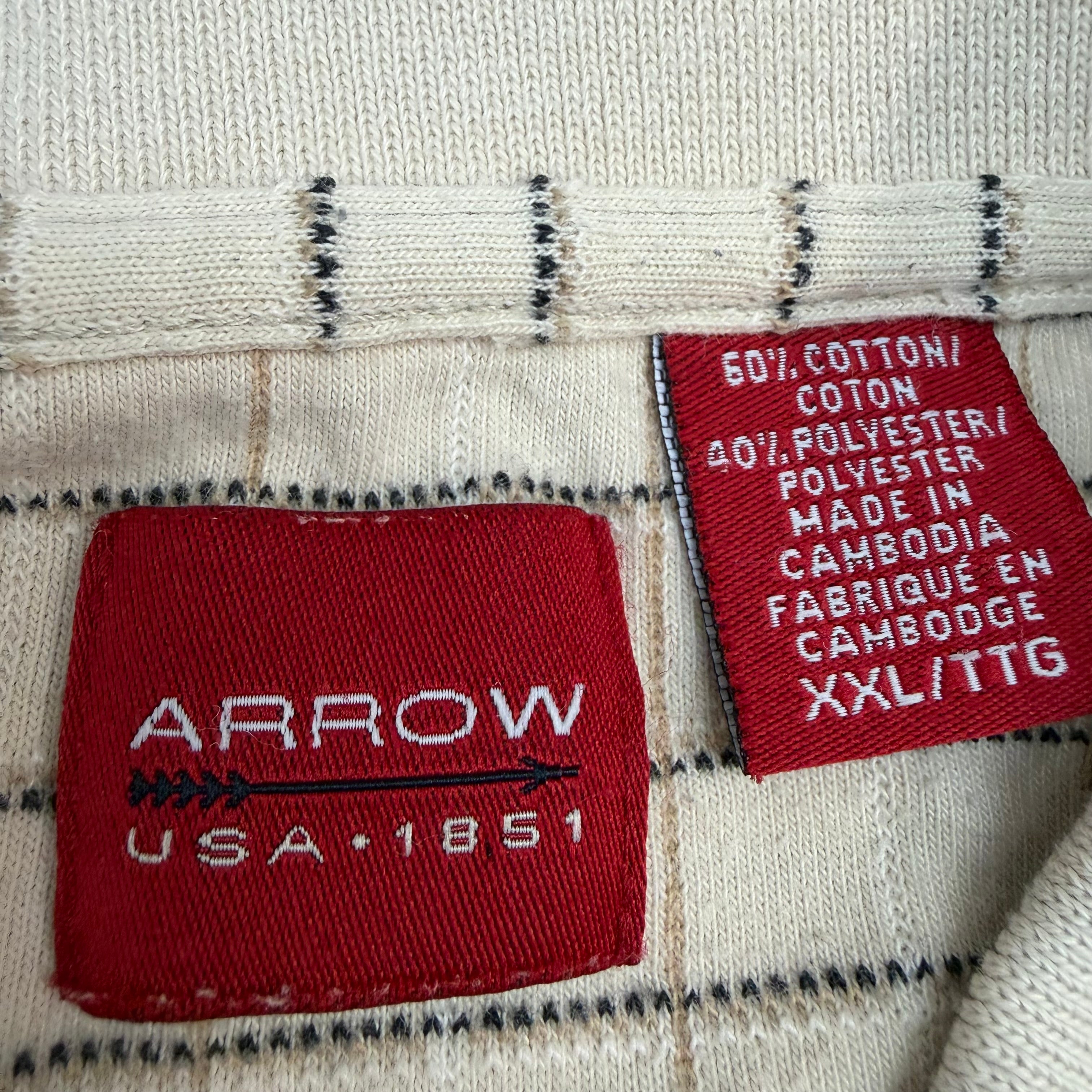 Vintage Arrow USA Golf Polo Tan
