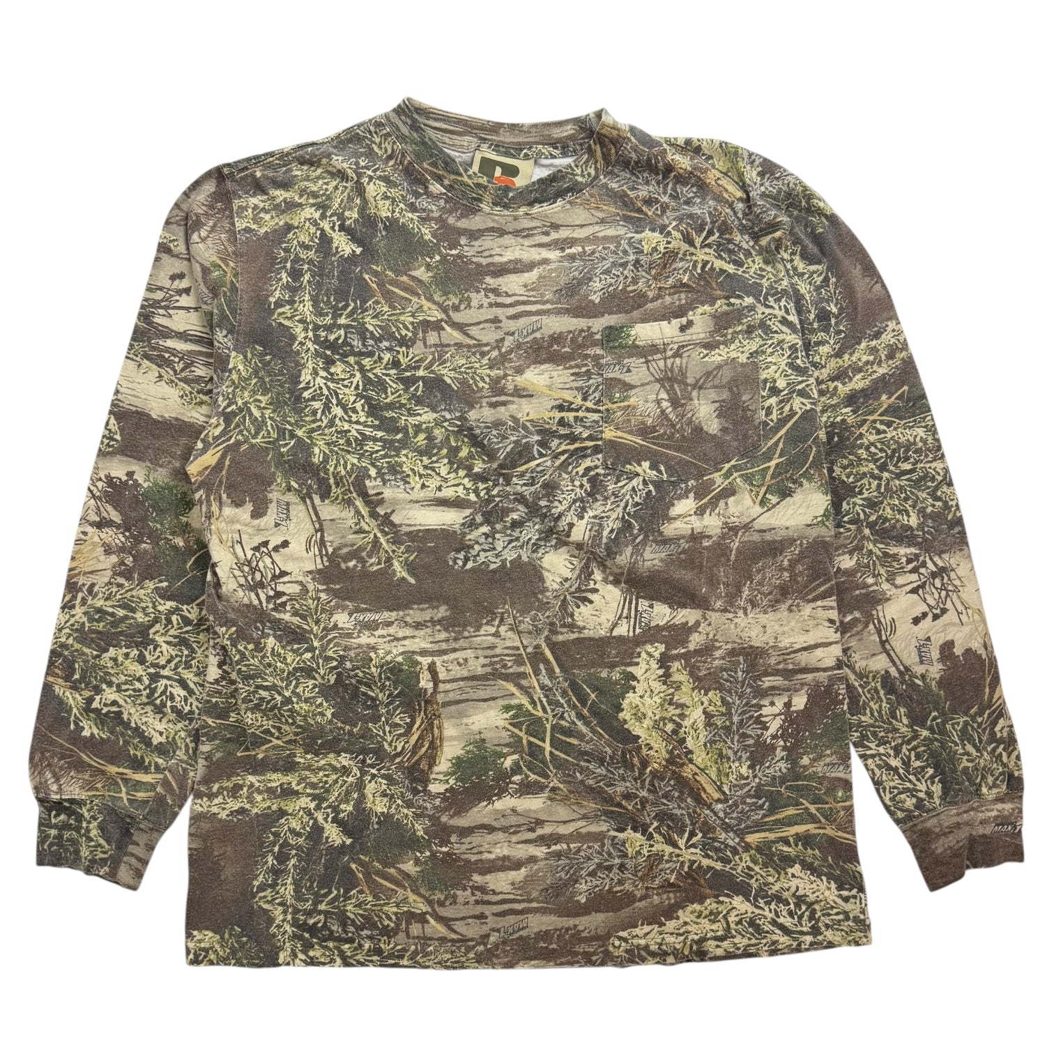 Vintage Russell Outdoors Camo L/S Tee