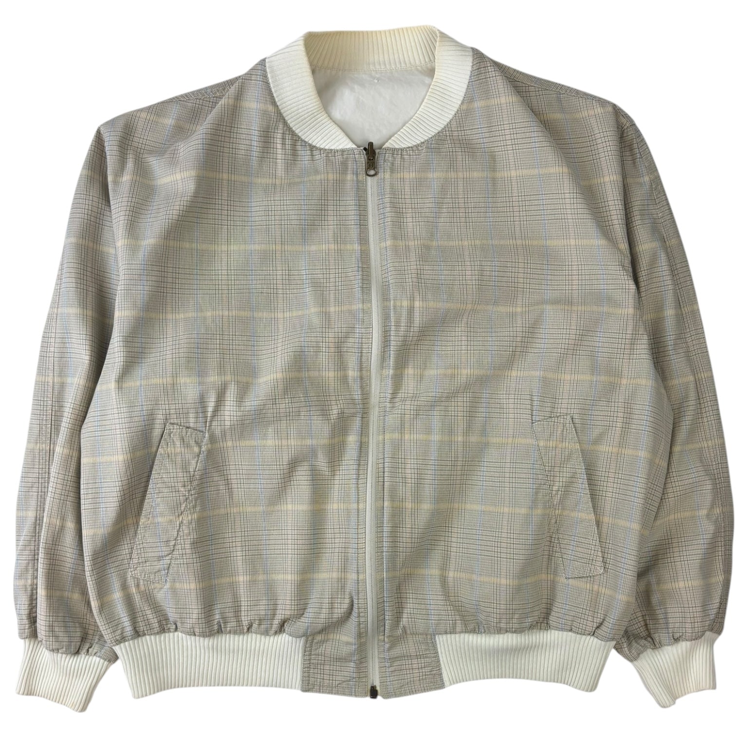 Vintage Dunhill Reversible Plaid Bomber Jacket