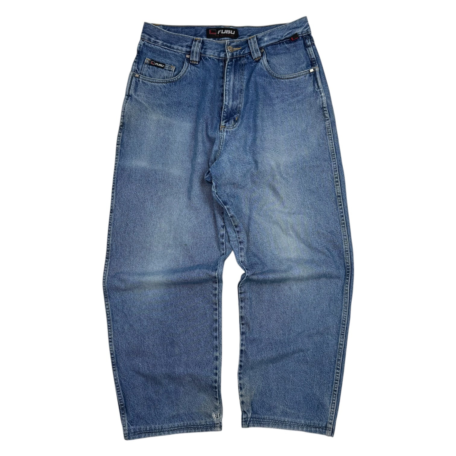 Vintage Fubu The Collection Wide Fit Denim Pants Medium Wash