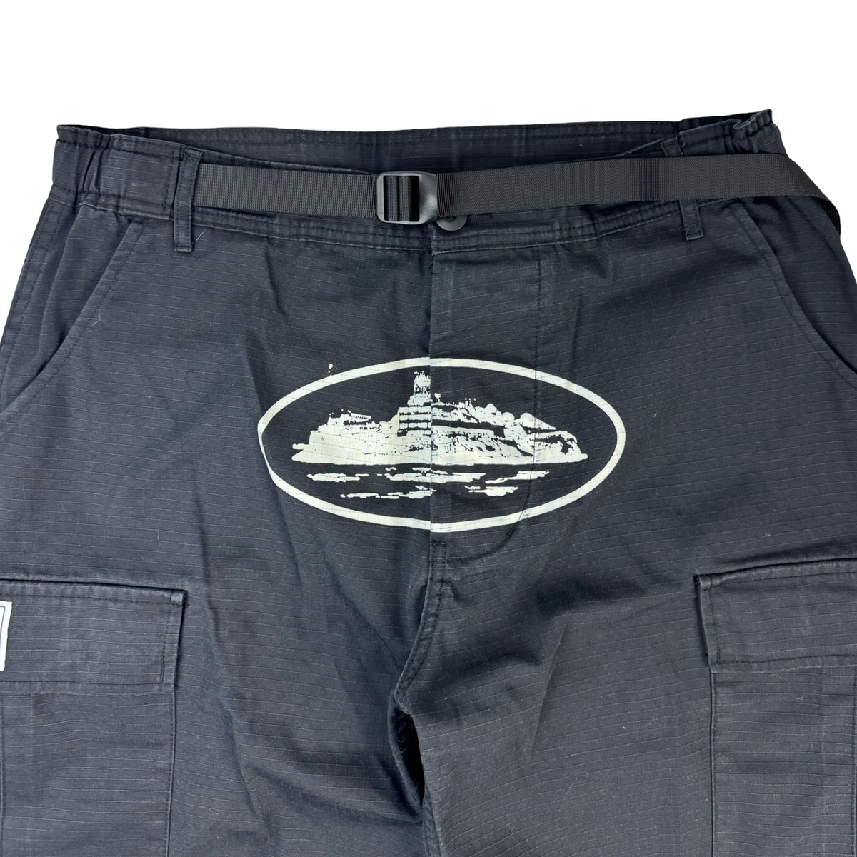 Corteiz Guerillaz Cargo Pants Black