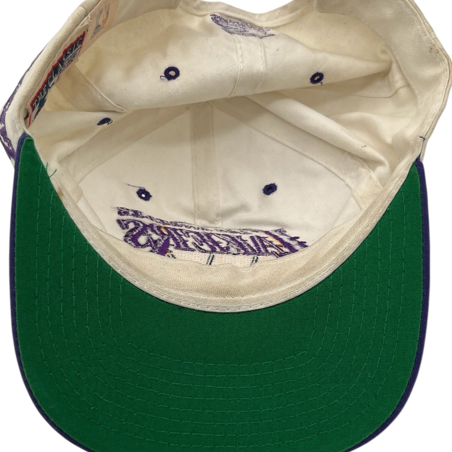 Vintage Los Angeles Lakers 2-Tone Strapback Hat White/Purple