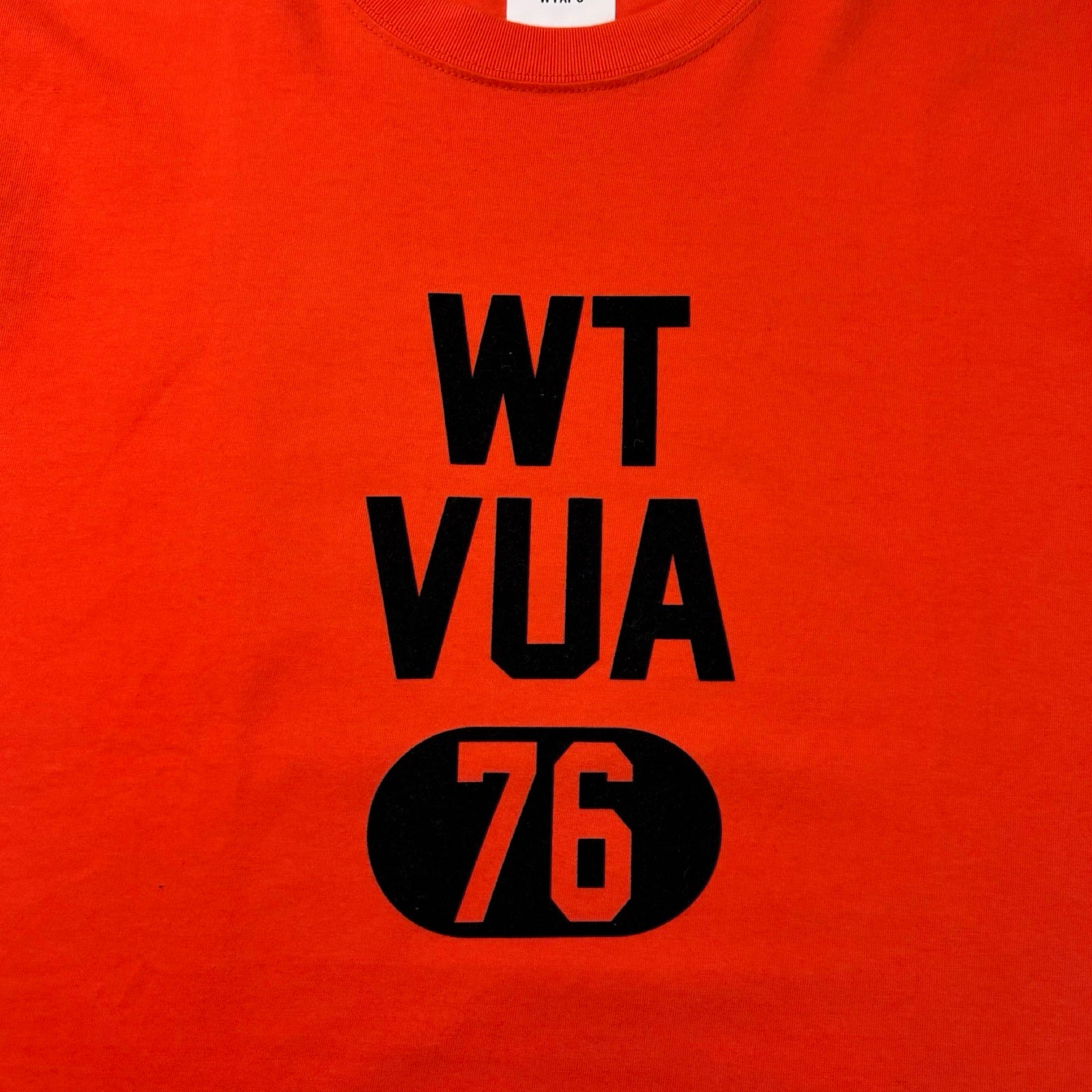 WTAPS WTVUA 76 Tee Bright Orange