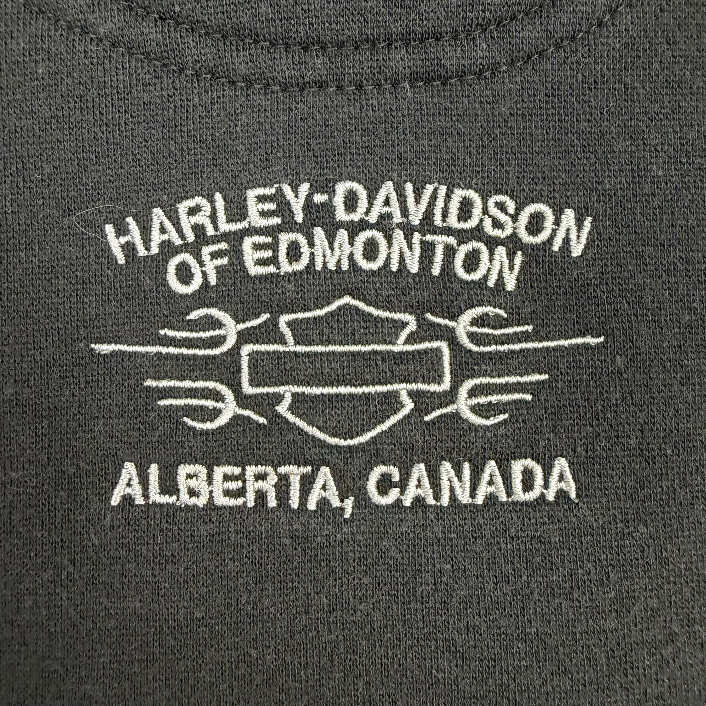 Vintage Harley Davidson Of Edmonton Crewneck Black