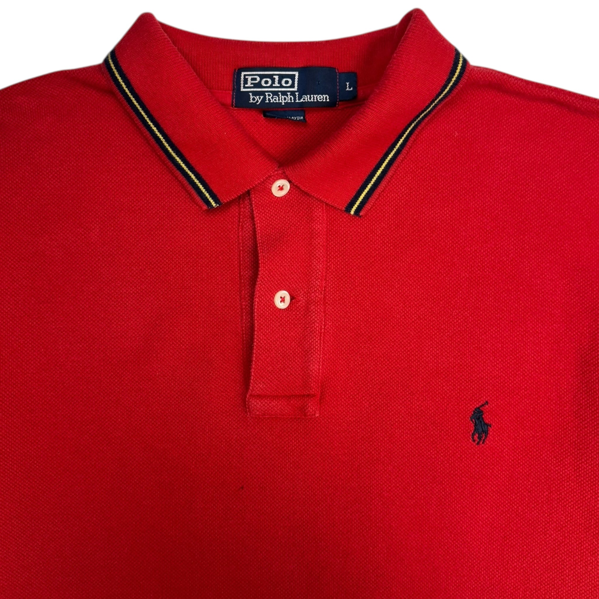 Vintage Polo Ralph Lauren Longsleeve Polo Red