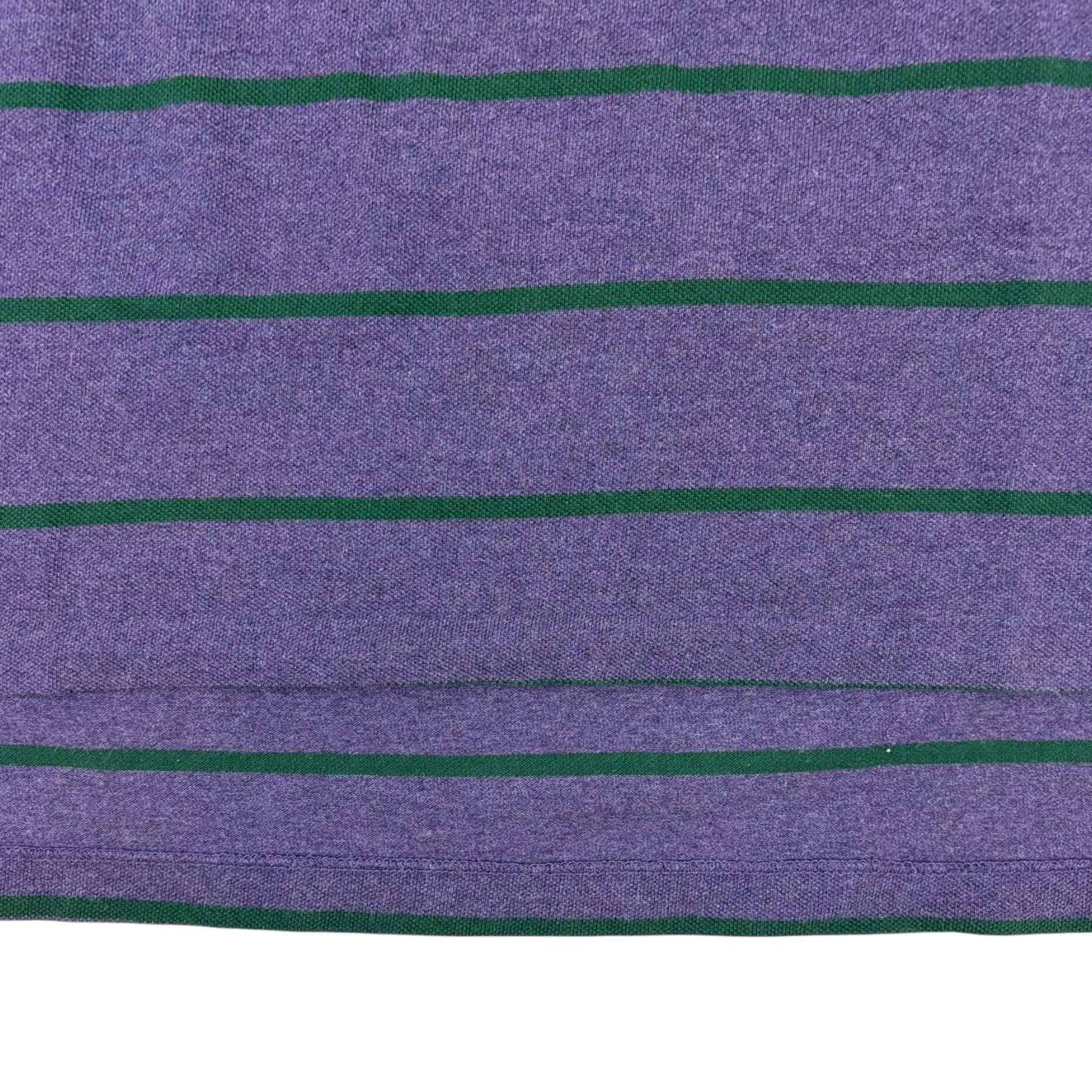 Vintage Polo Ralph Lauren Striped Polo T-Shirt Purple/Green