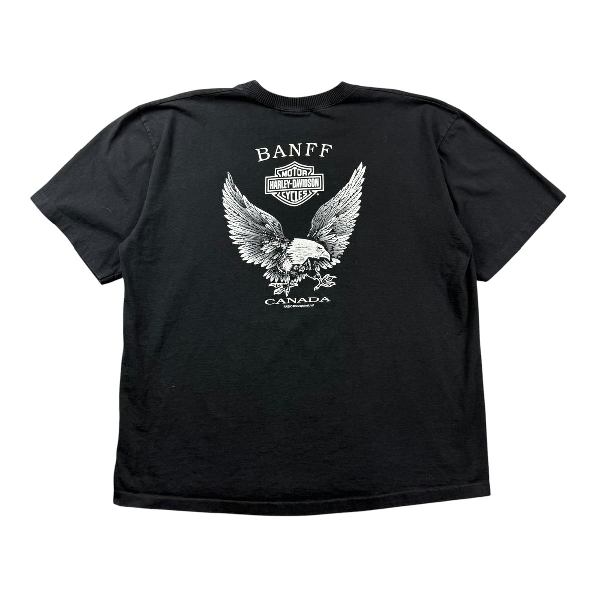 Vintage Harley Davidson Of Banff Tee Black
