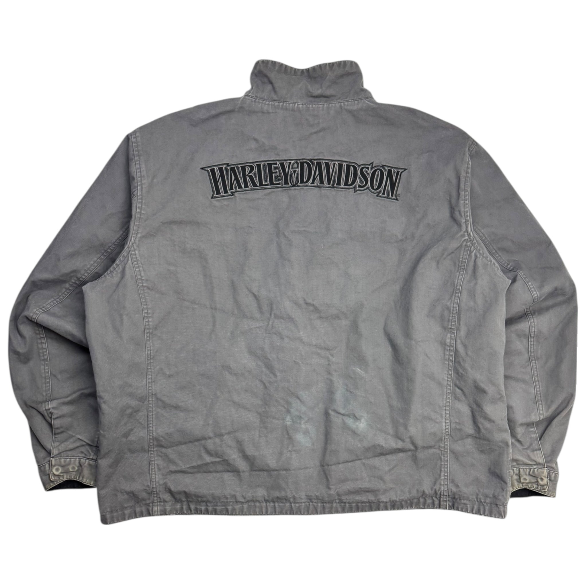 Harley Davidson Reversible Nylon Tribal Skull Jacket