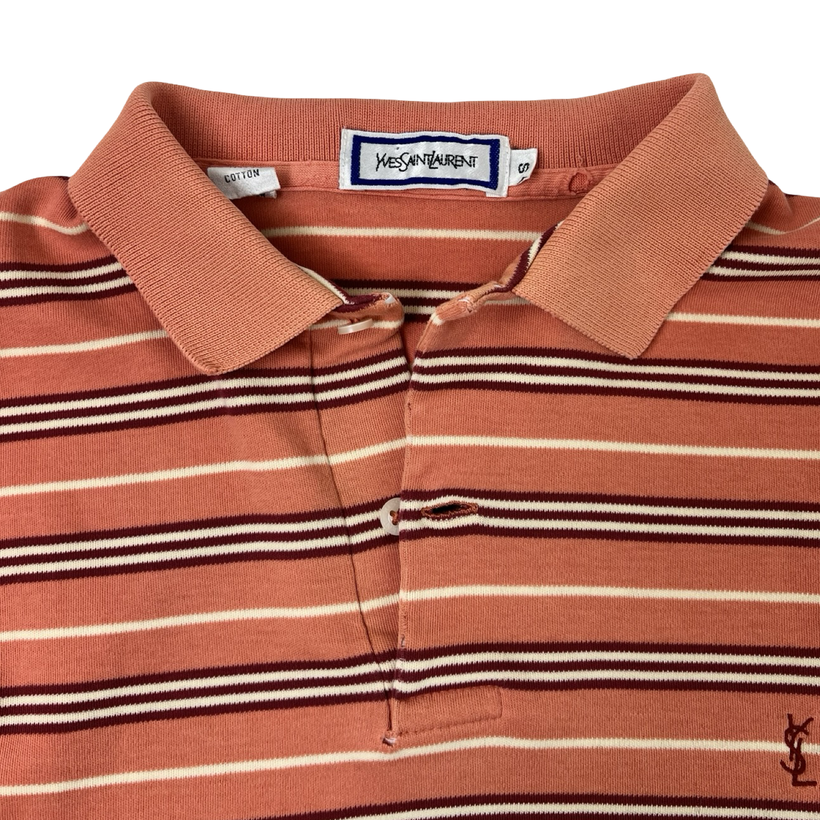 Vintage Yves Saint Laurent Long Sleeve Polo Shirt