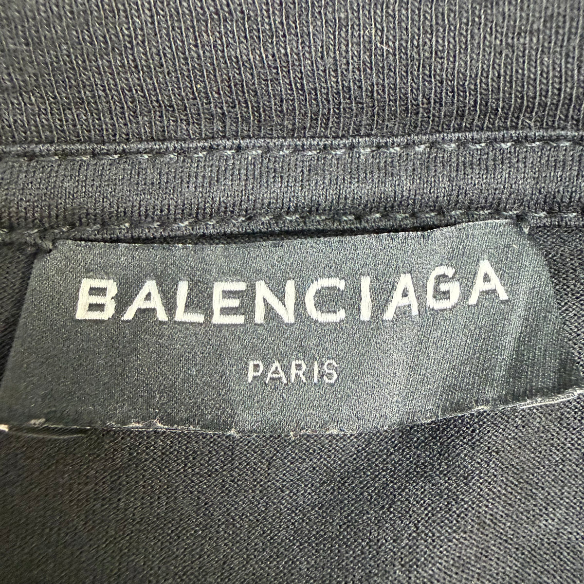 Balenciaga Speedhunter Double Hem Tee Black