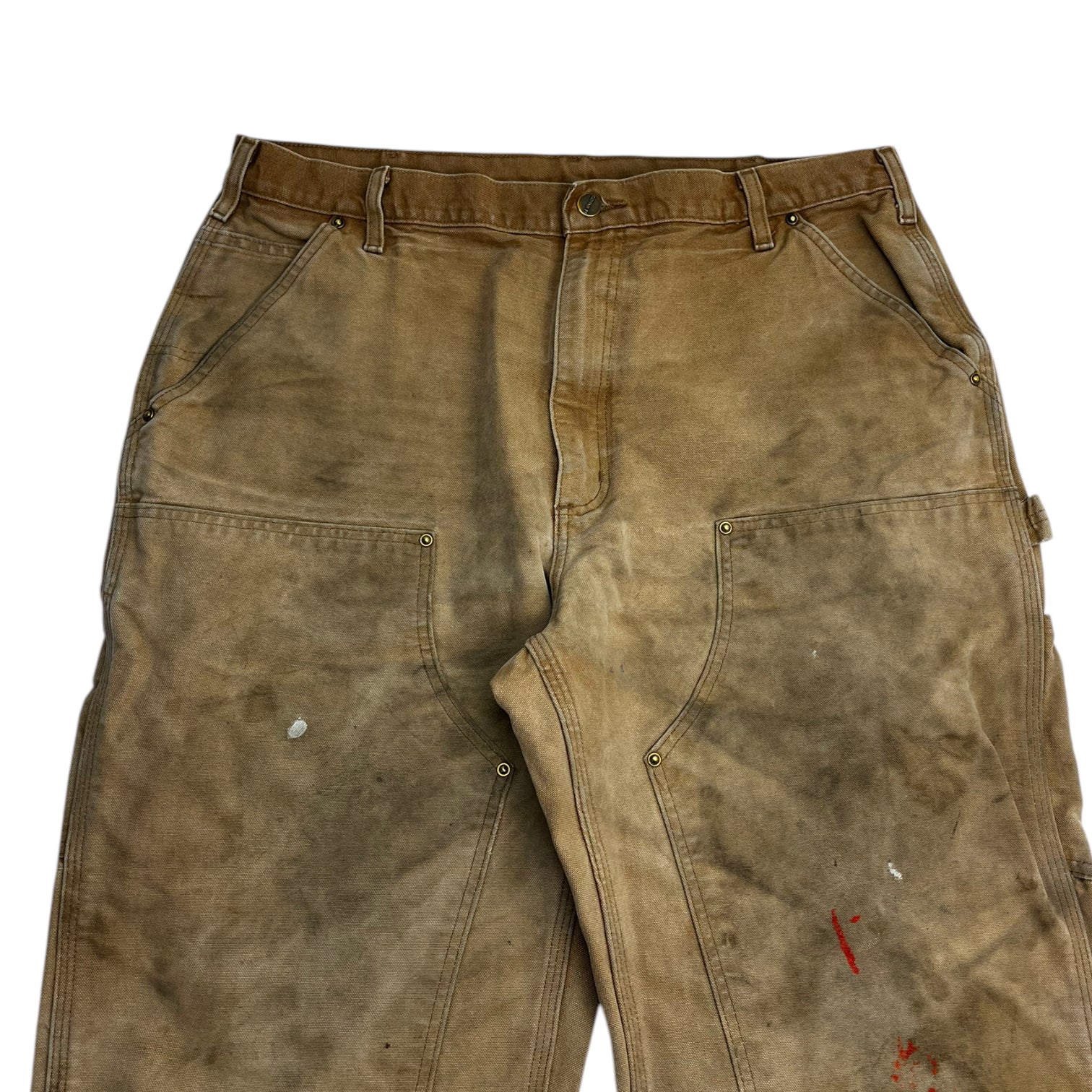 Carhartt Oil Stained Double Knee brown