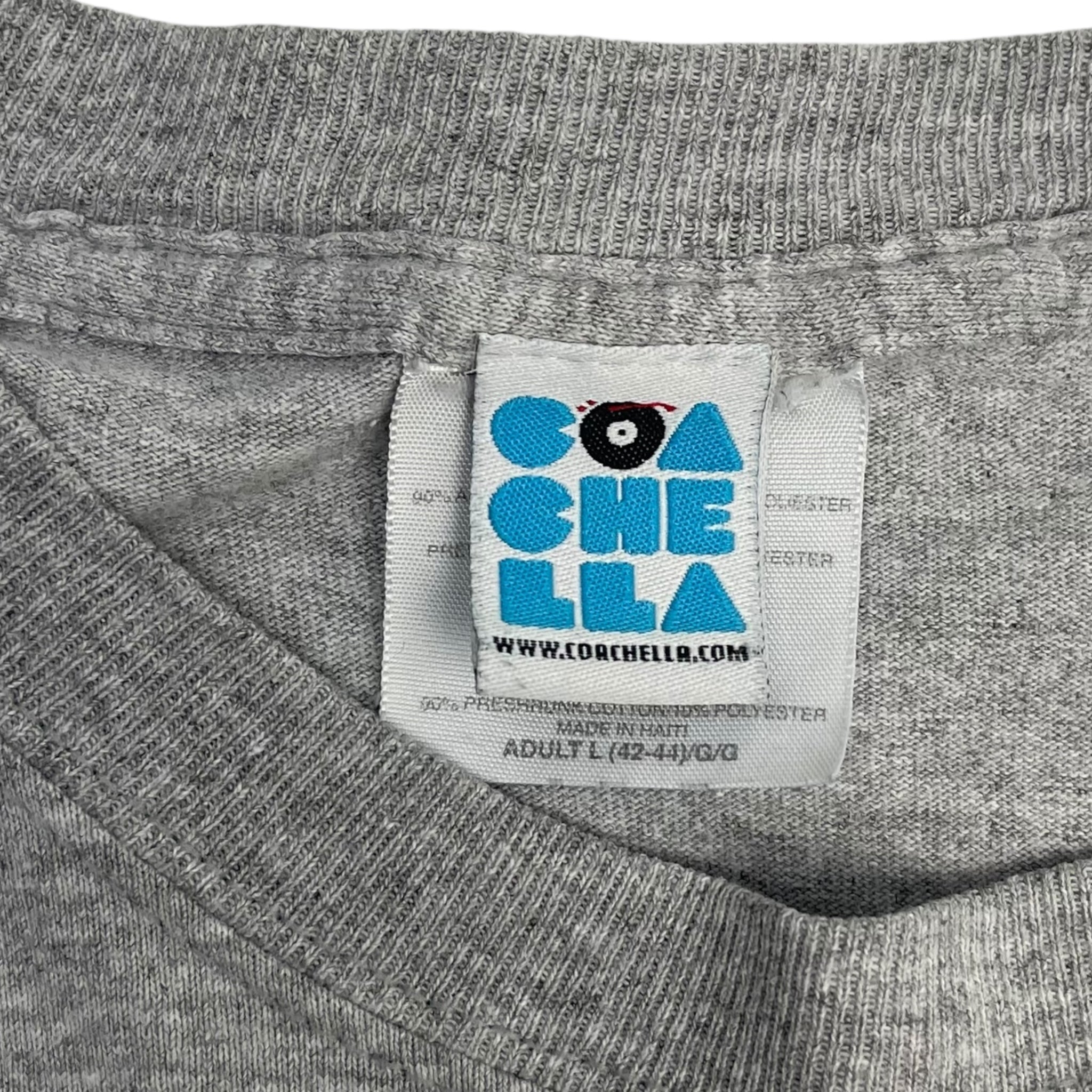 2008 Coachella Robot T-Shirt Grey