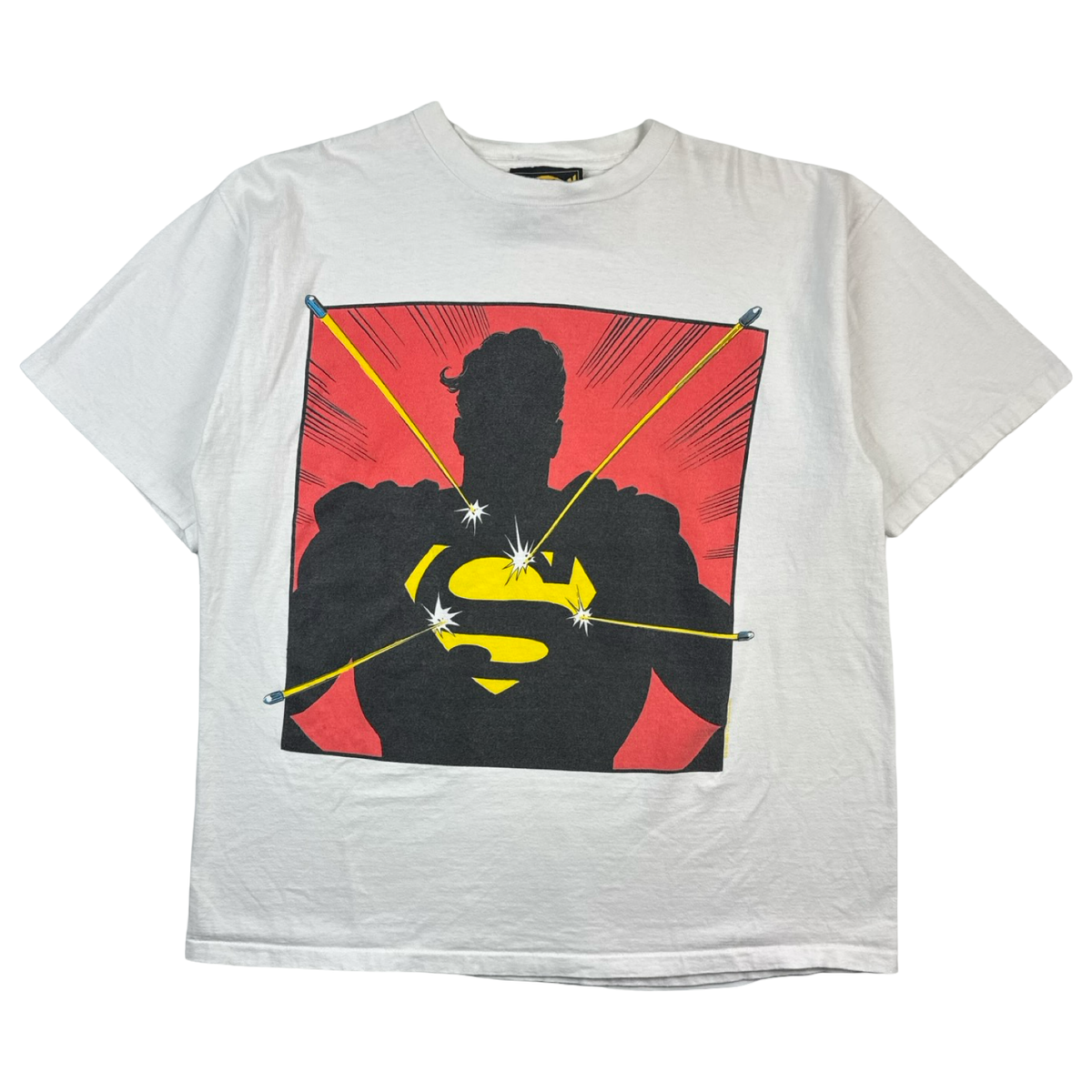 1988 Superman Krypton Clothing Co. DC Comics T-Shirt White