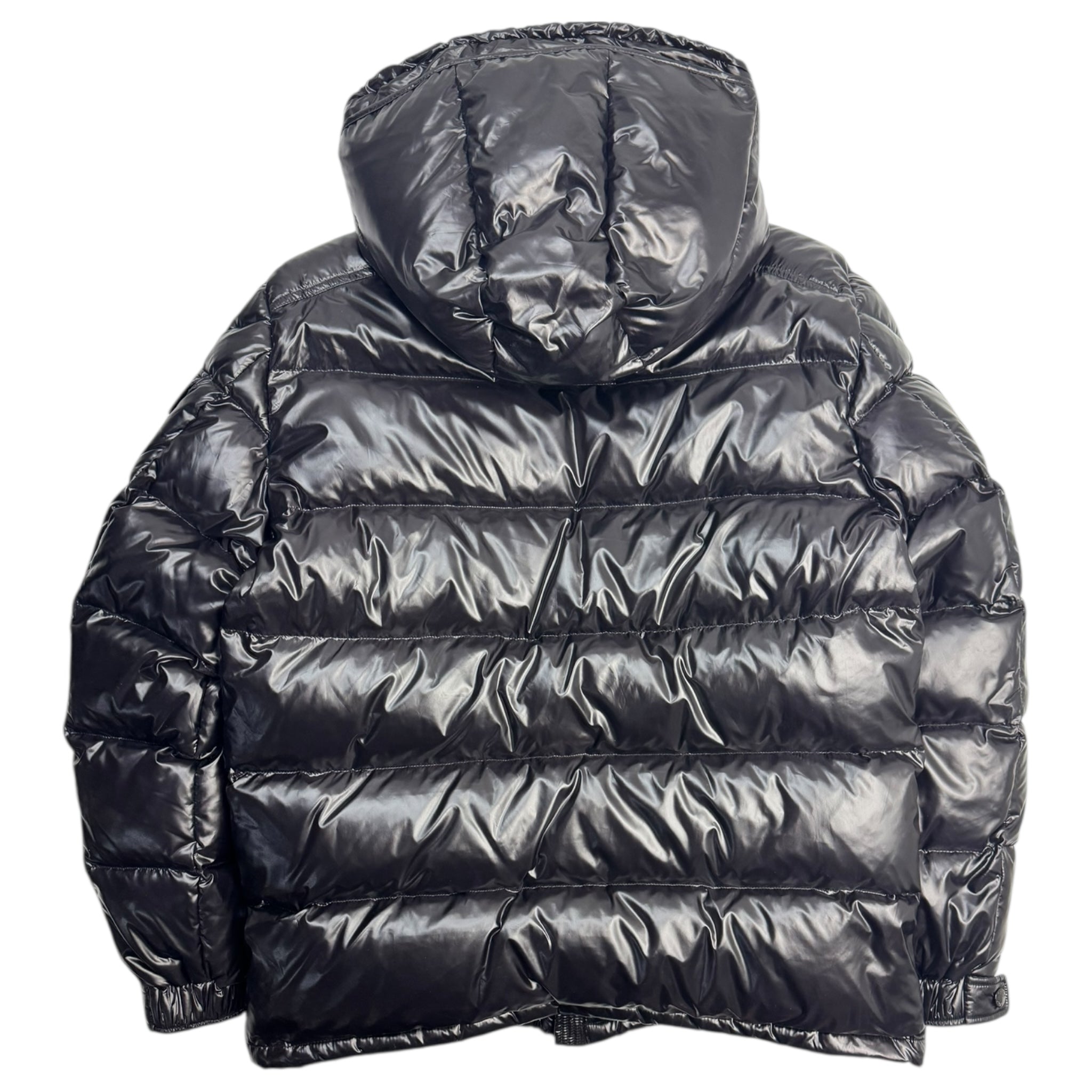 Moncler Maya Hooded Puffer Jacket Black