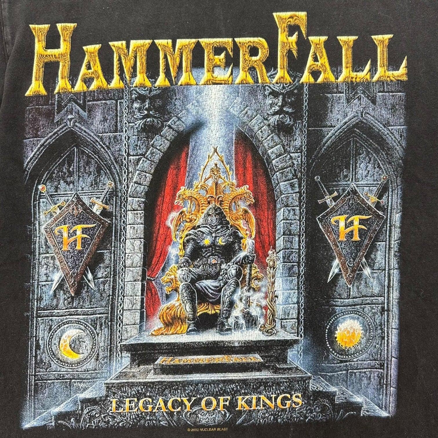 Vintage Hammerfall Legacy Of Kings Tee Black