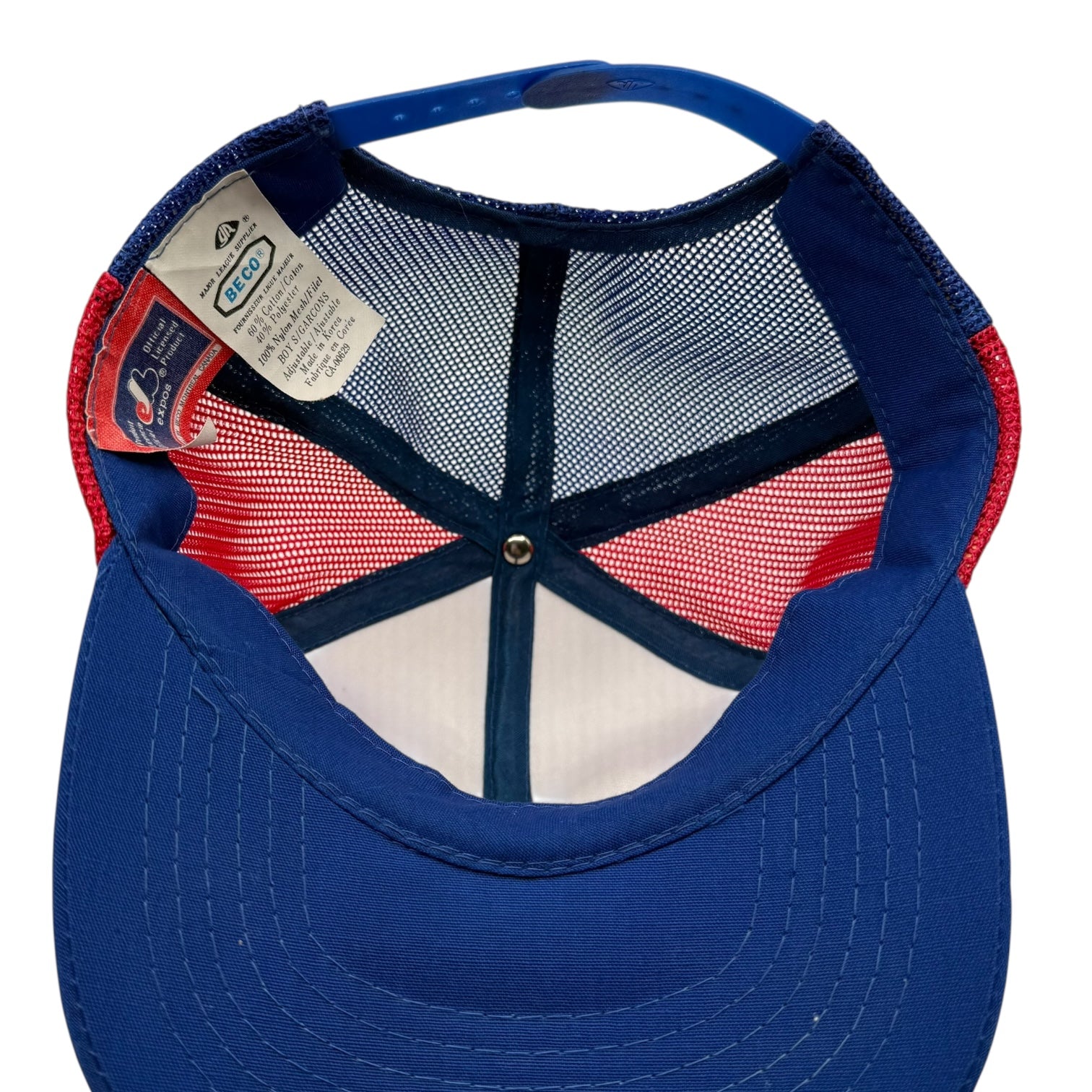 Vintage Montreal Expos Trucker Hat Red/White/Blue
