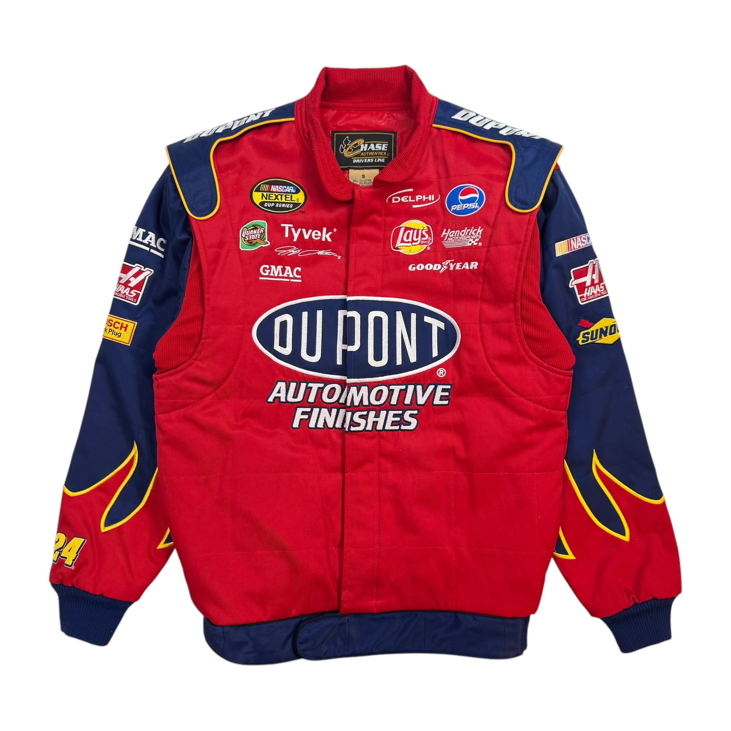 Vintage Chase Authentics Jeff Gordon Nascar Dupont Racing Jacket Red