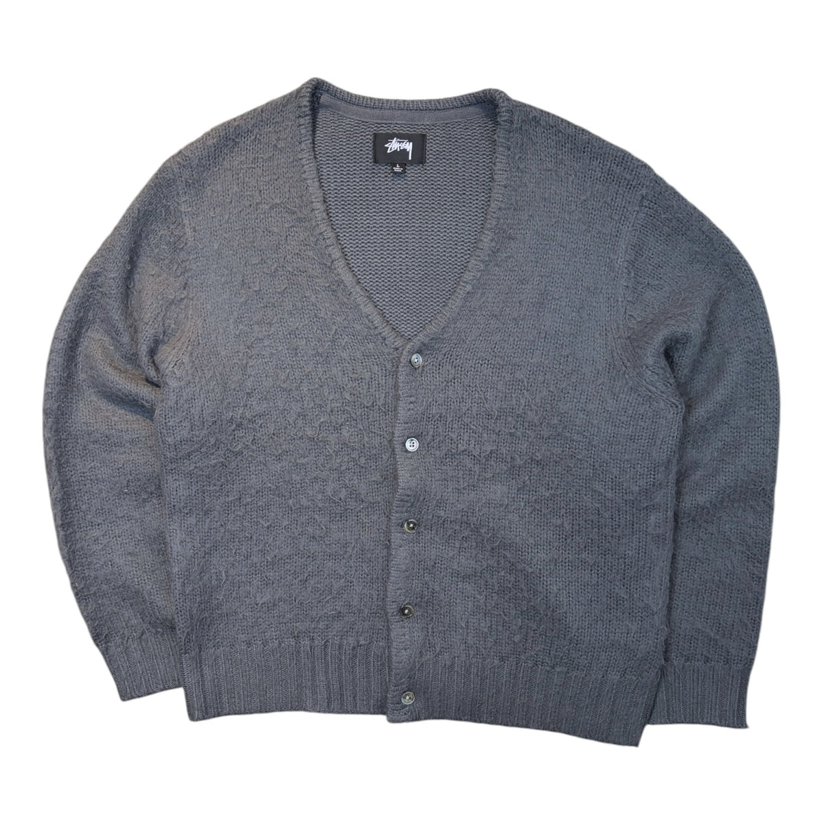 Stussy Brushed Cardigan Charcoal