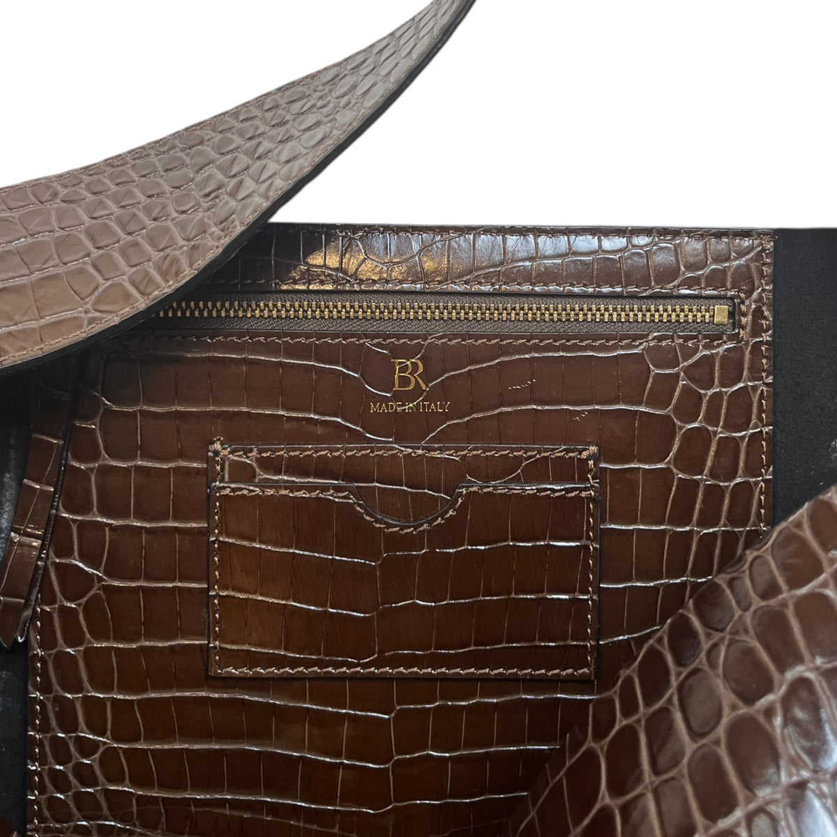Banana Republic Oversized Vida Bag - Espresso Croc