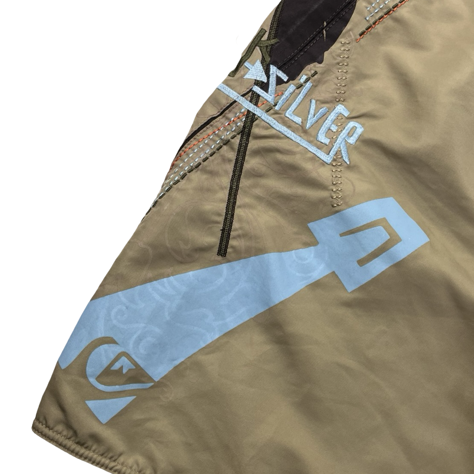 Vintage Y2K Quiksilver Board Shorts Beige/Brown