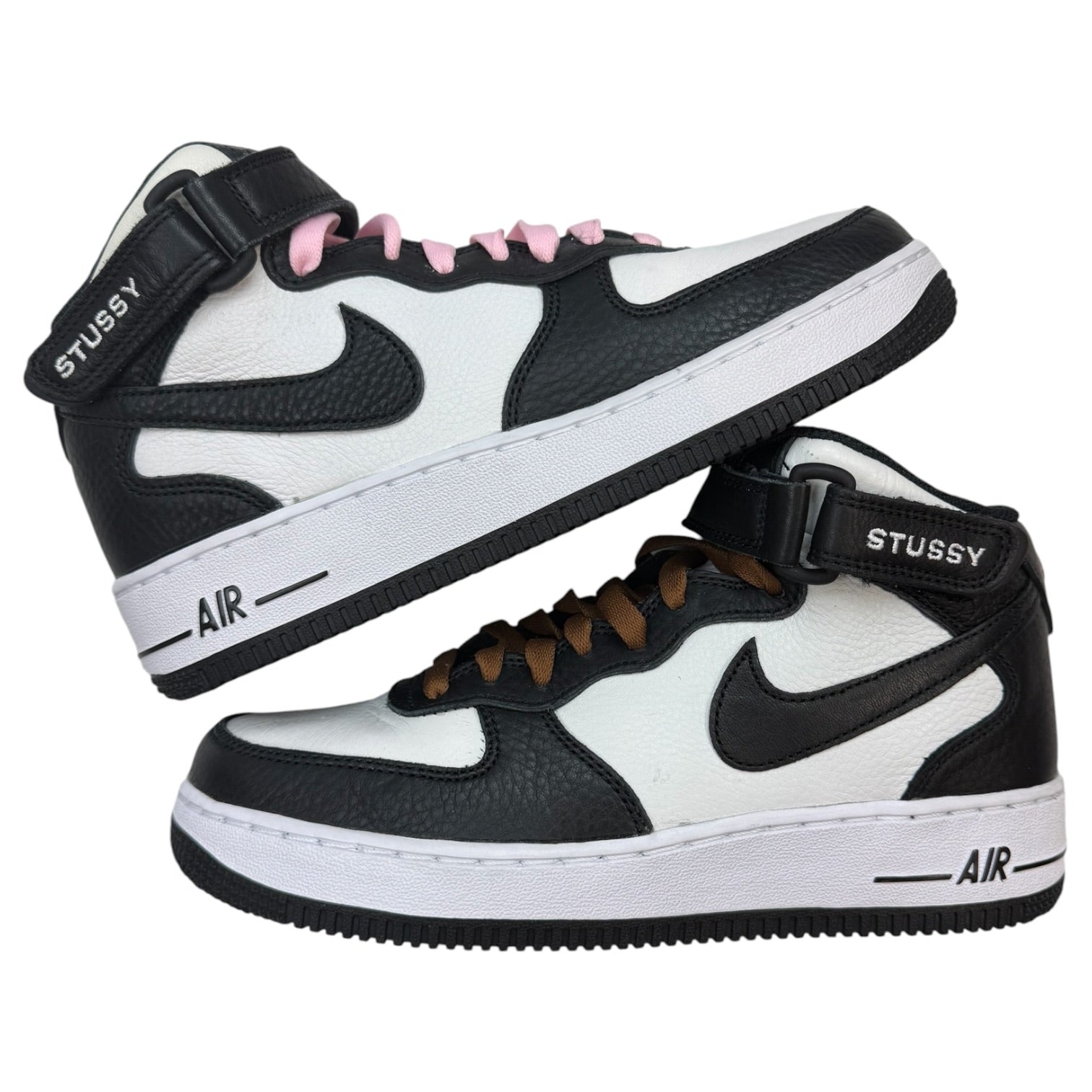 Nike x Stussy Air Force 1 Mid Light Bone Black (Used)