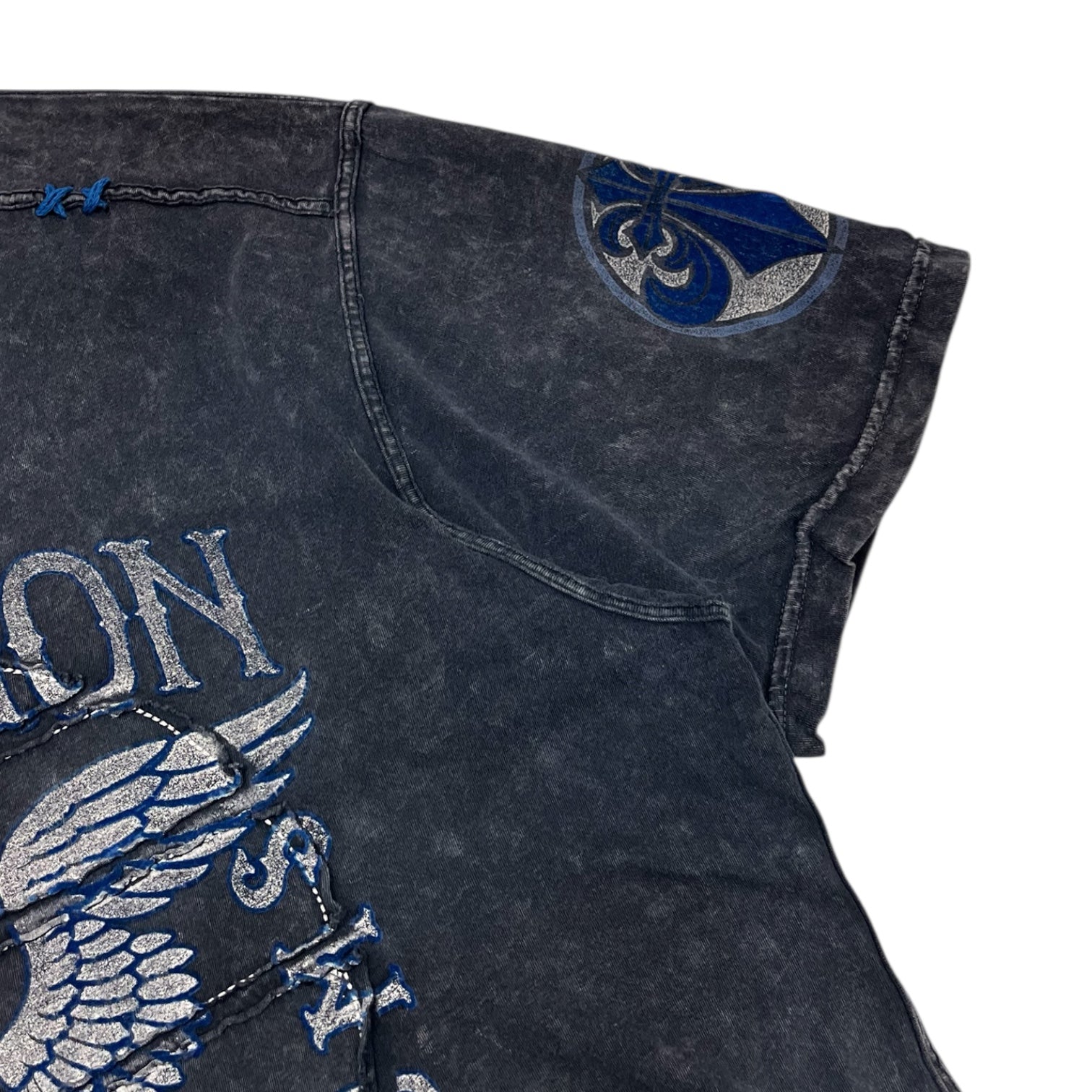 Vintage Affliction Winged Skull & Cross Bones T-Shirt