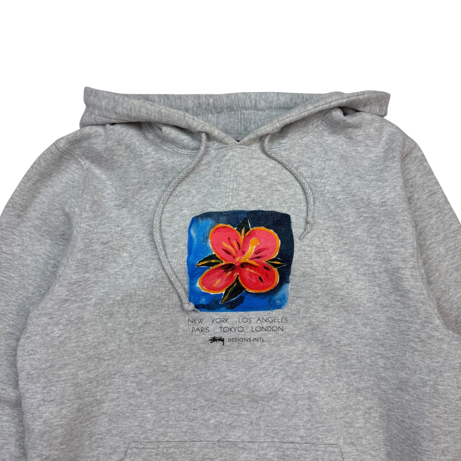 Stussy Hibiscus Hoodie Grey