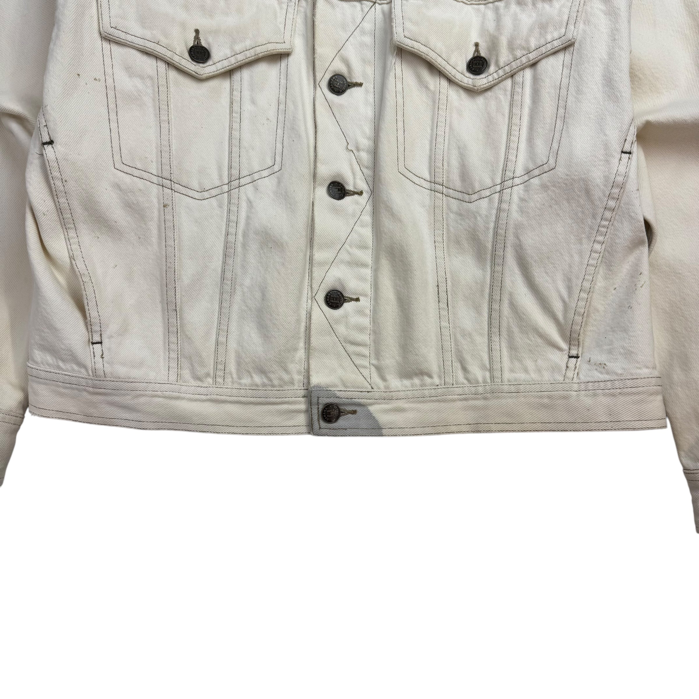 Vintage Banana Republic Denim Jacket White