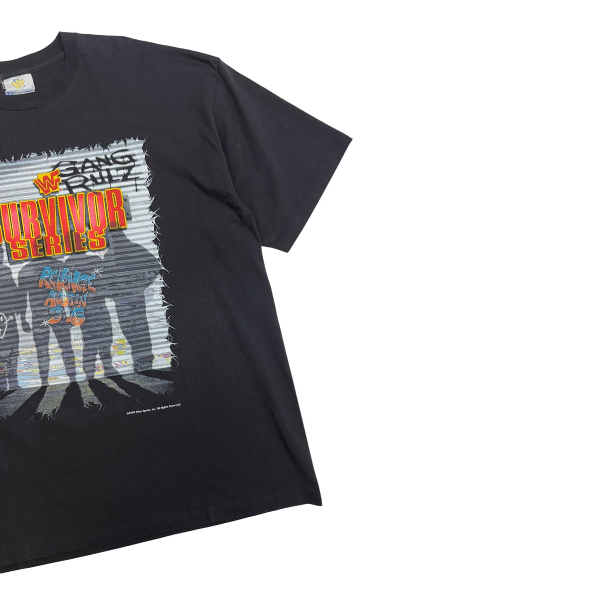 Vintage 1997 WWF Survivor Series T-Shirt Black