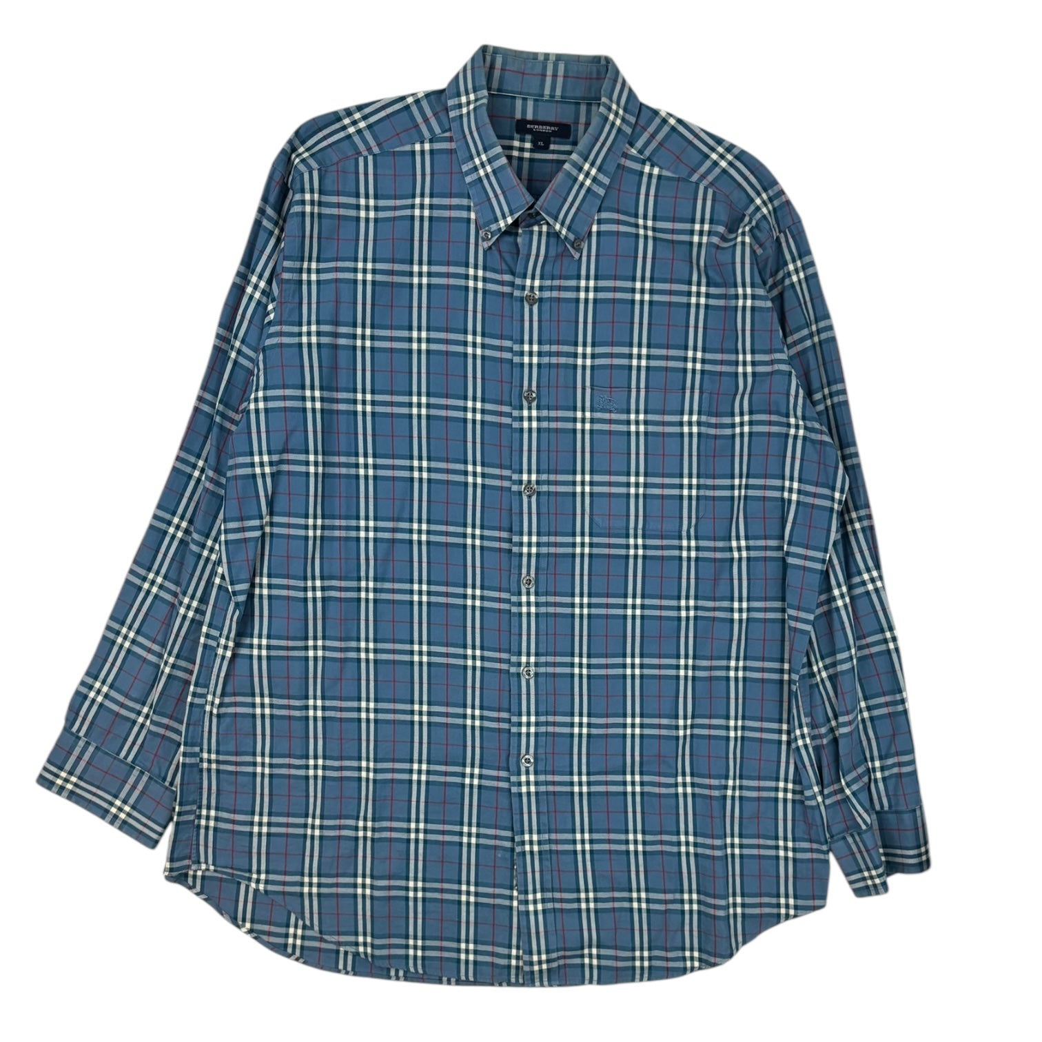 Burberry Nova Check Button-Up Blue