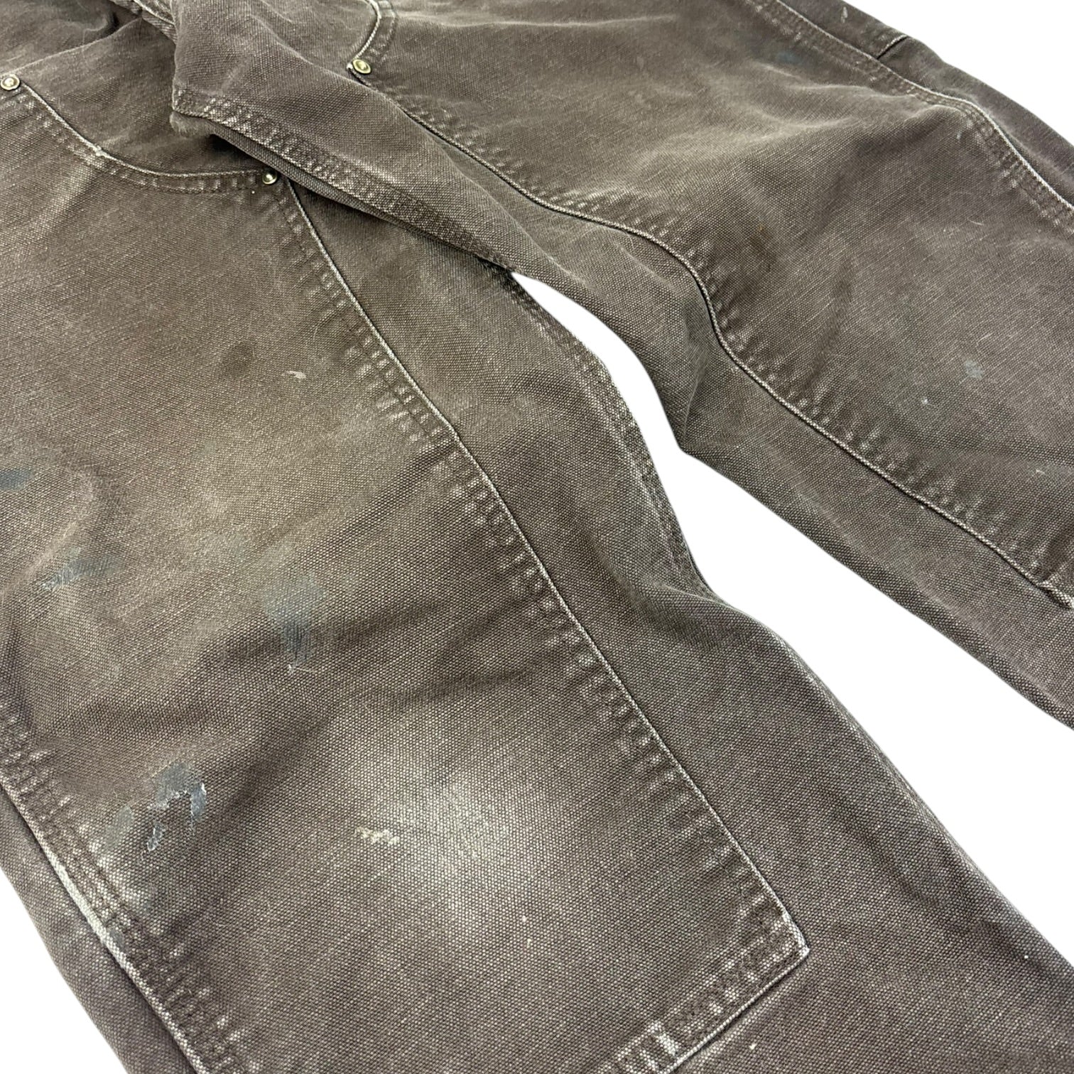 Vintage Carhartt Double Knee Carpenter Pants Washed Brown