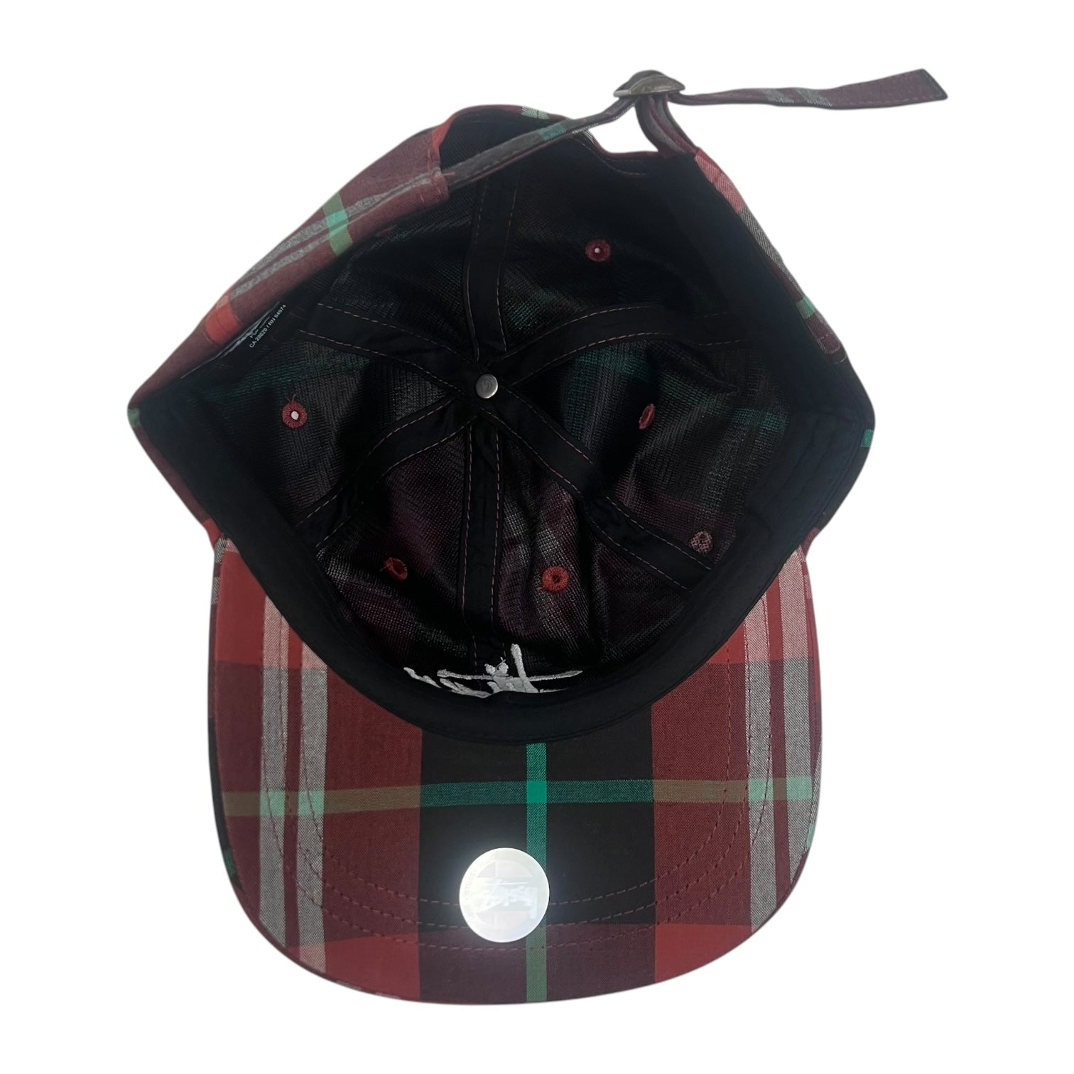 Stussy Stock Logo Plaid Hat