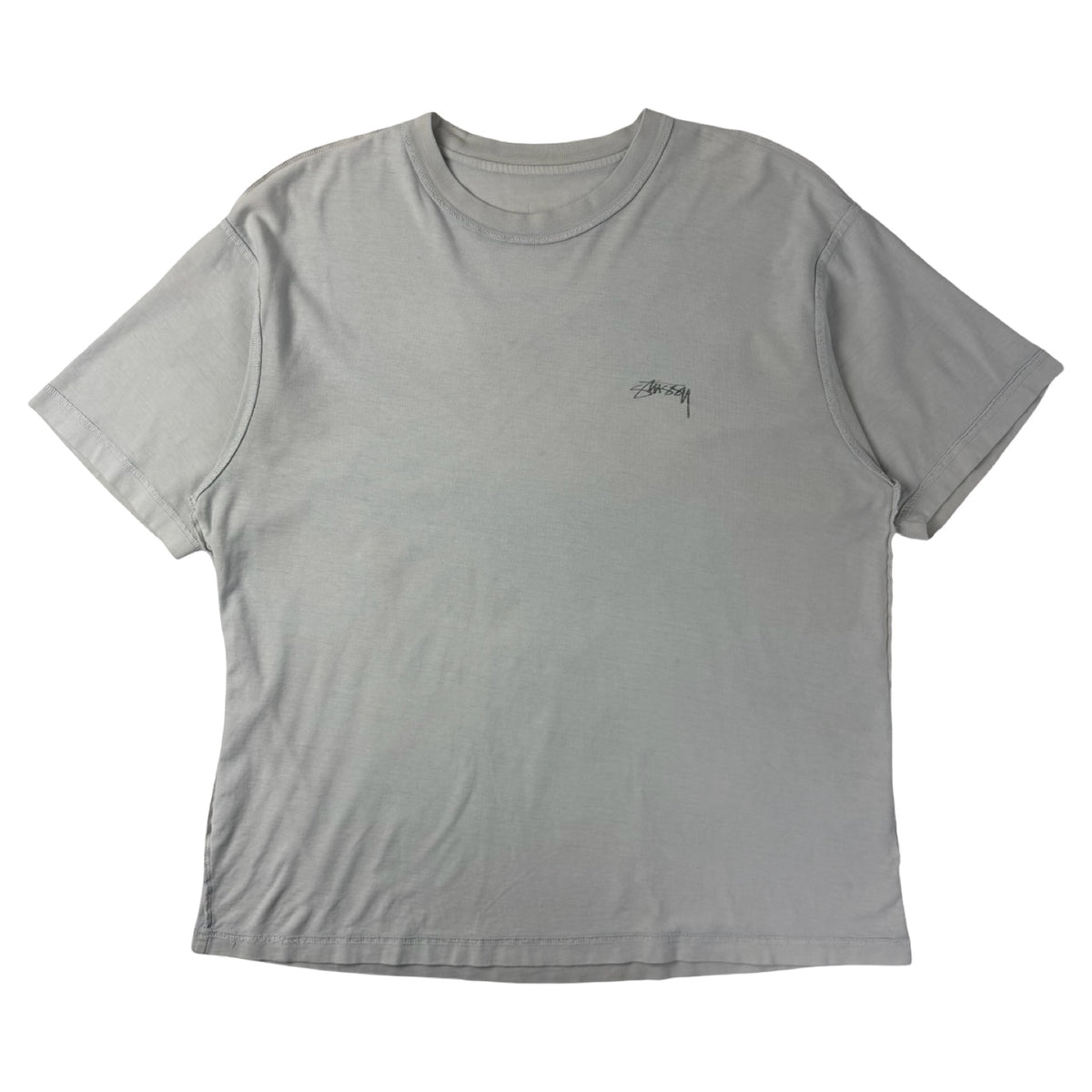 Stussy Lazy Tee Pigment Dyed Light Grey