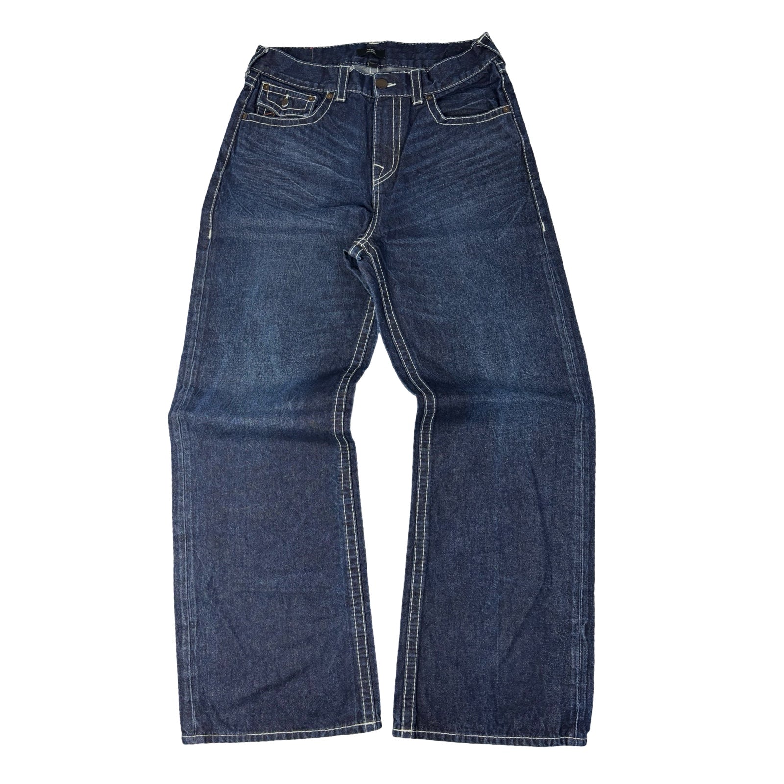 True Religion Vinny Ultra Baggy Denim Embroidered Bottoms